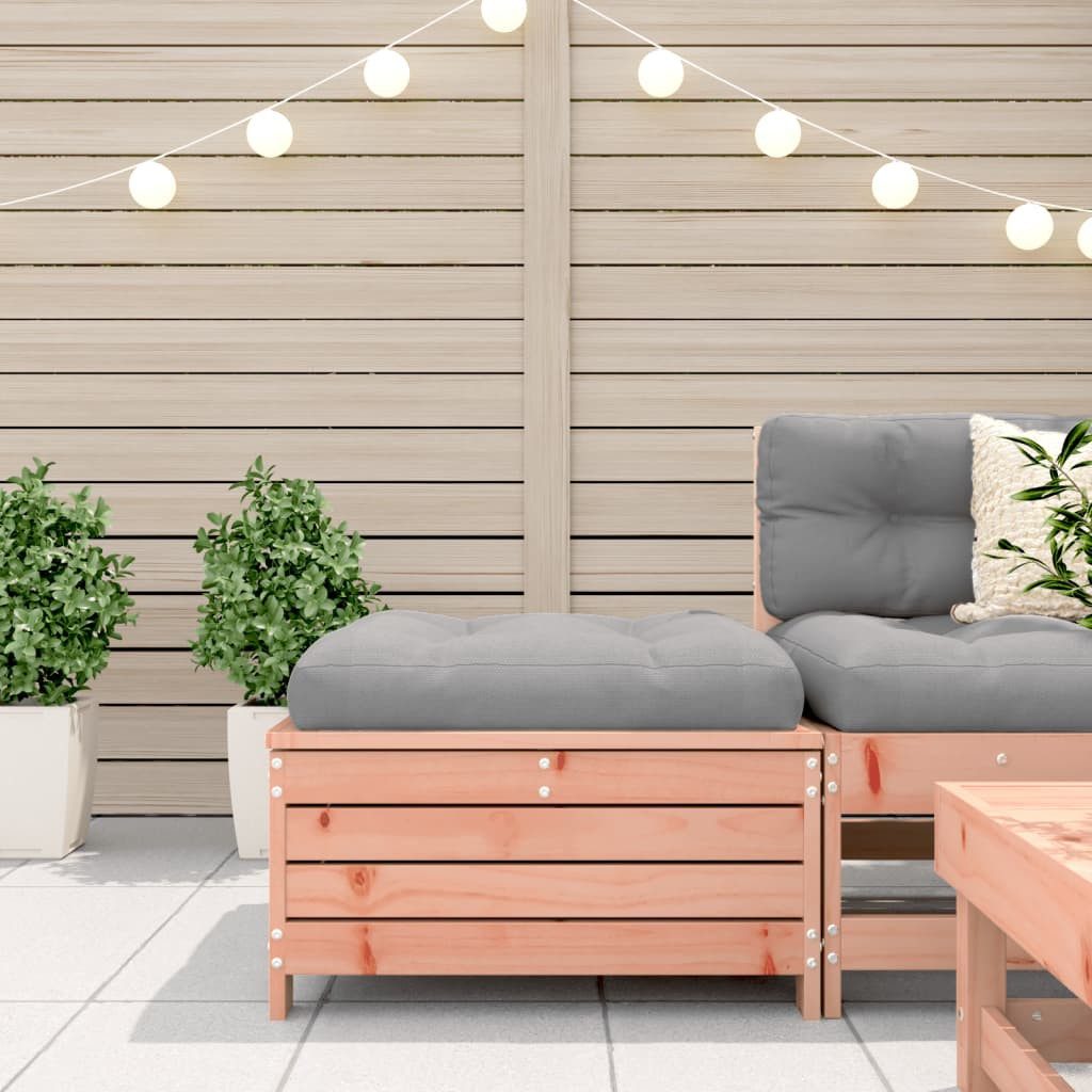 vidaXL Sofaelement Gartenhocker mit Kissen Massivholz günstig online kaufen