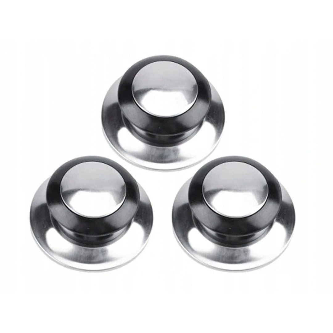 VERK GROUP Topfdeckel 3x Topfdeckelgriff Set Topfdeckelknopf Ersatzgriff Universal, (3-tlg)
