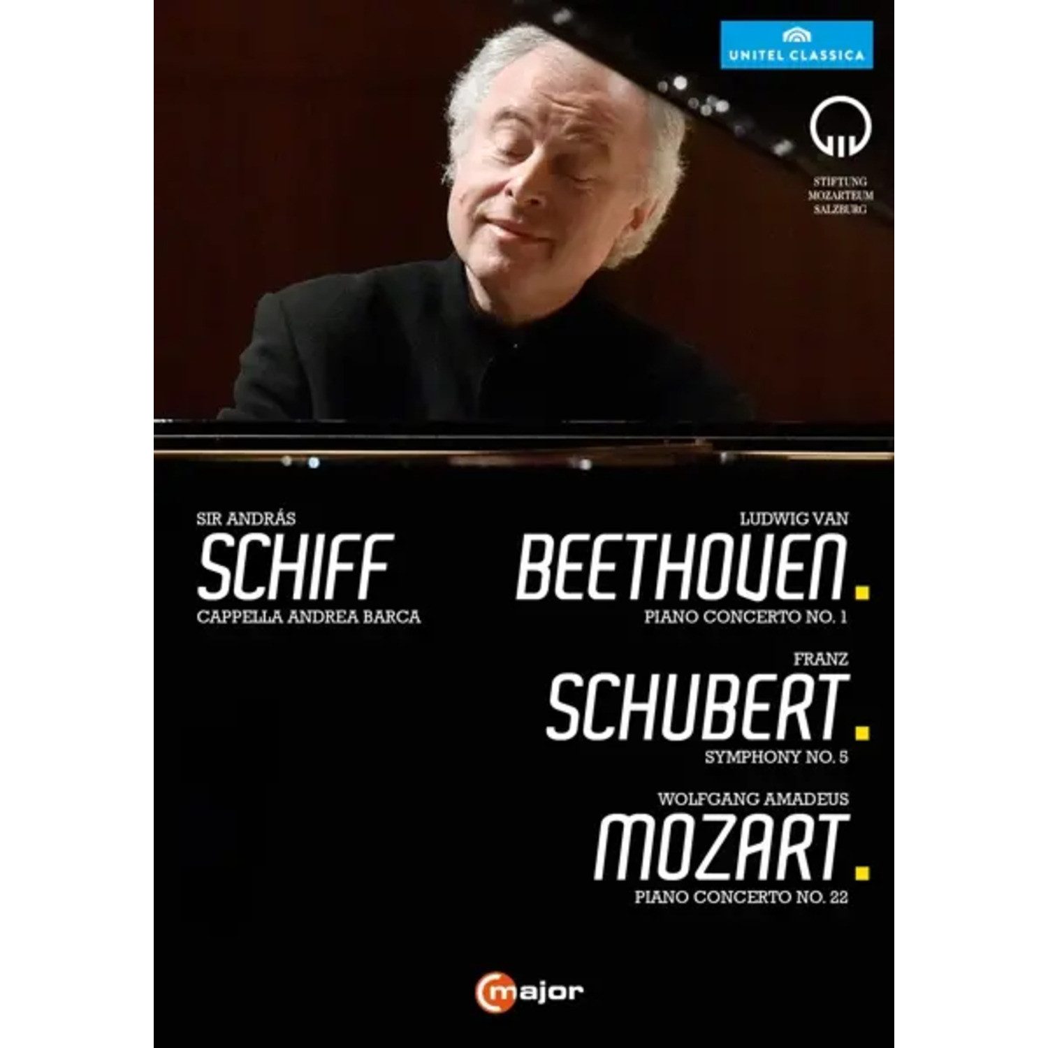 Major DVD Andras Schiff - Beethoven / Schubert / Mozart