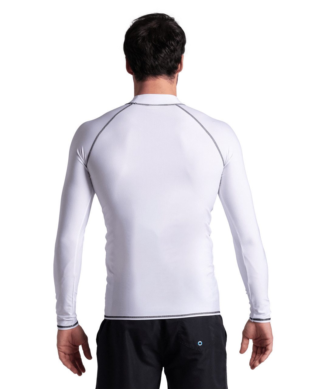 Arena Funktionsshirt MEN\'S ARENA RASH VEST L/S GRAPHIC WHITE-BLACK
