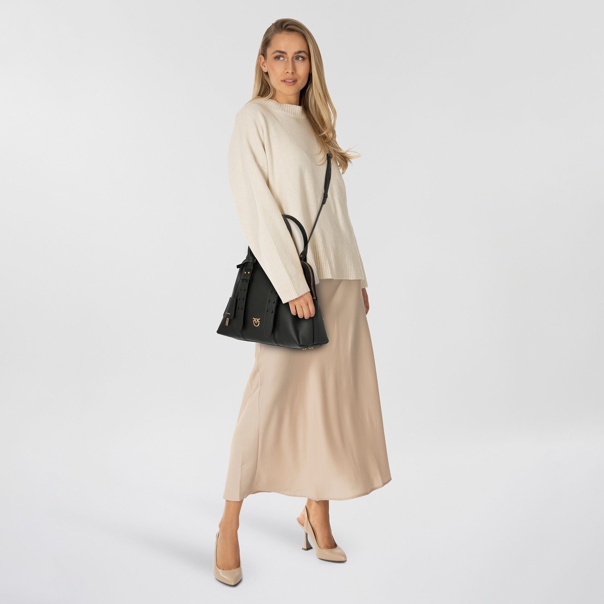PINKO Schultertasche, Leder