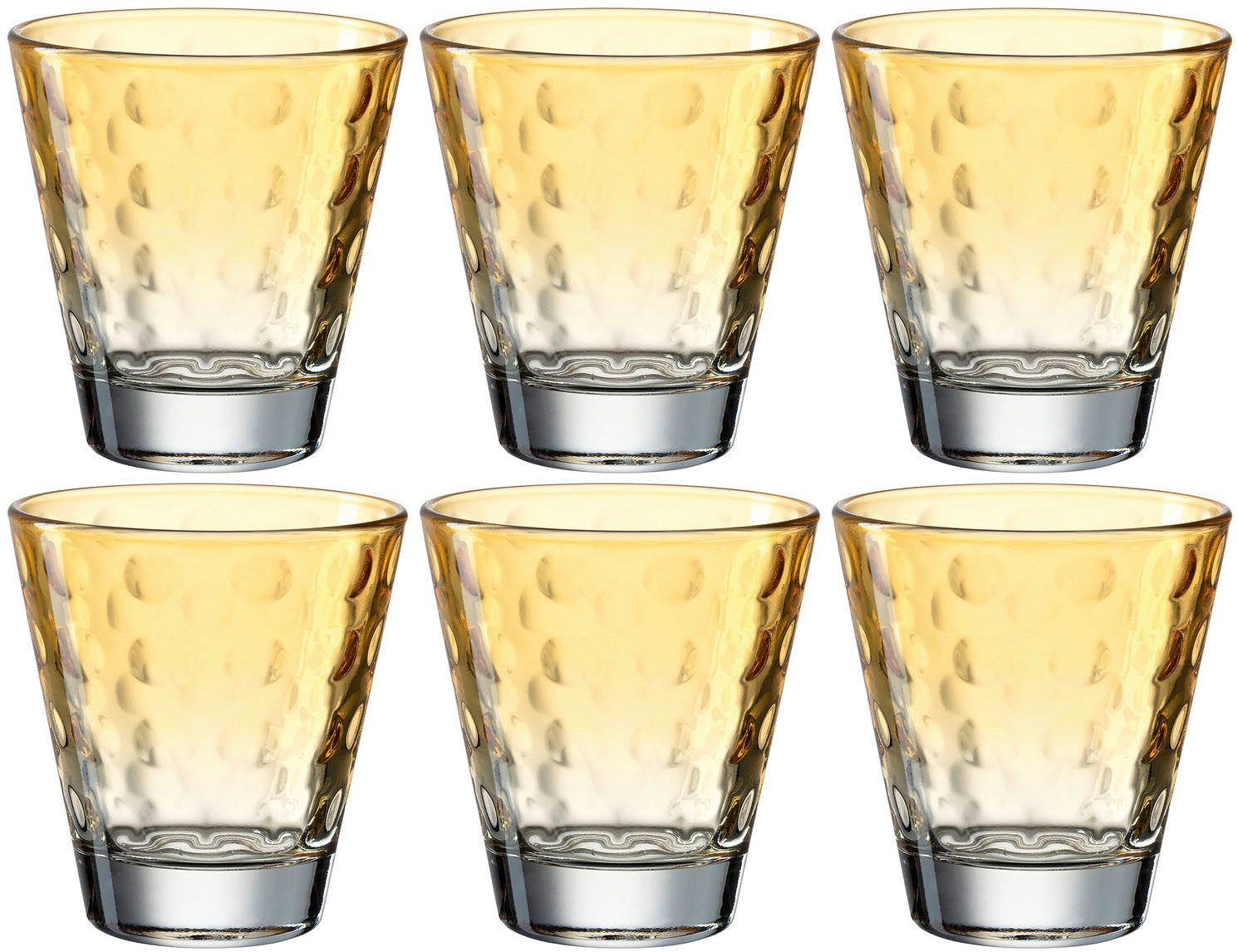 LEONARDO Gläser-Set OPTIC, Glas, 215 ml, 6-teilig