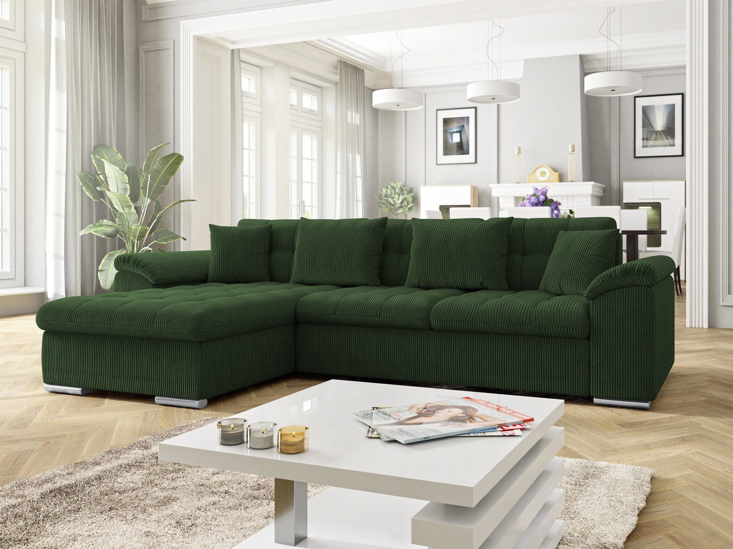 MIRJAN24 Ecksofa Diana Cord, mit Bettkasten günstig online kaufen