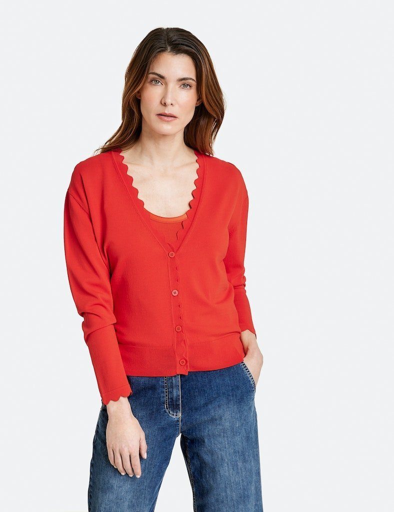 GERRY WEBER Strickcape Gerry Weber / Da.Strickjacke, Poncho / JACKE STRICK