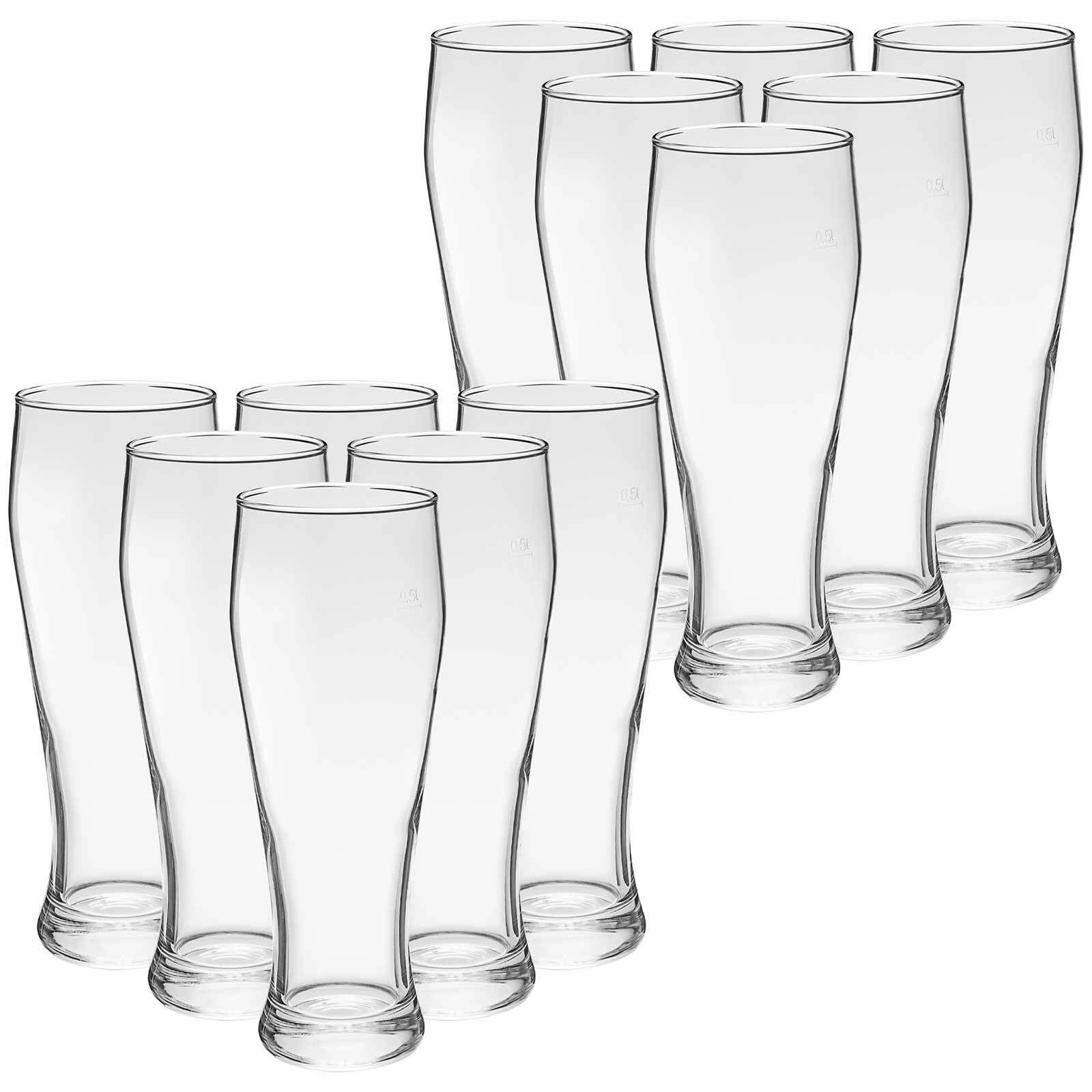 Bierglas Bavaria Weizenbiergläser (geeicht) 0,5 l 12er Set