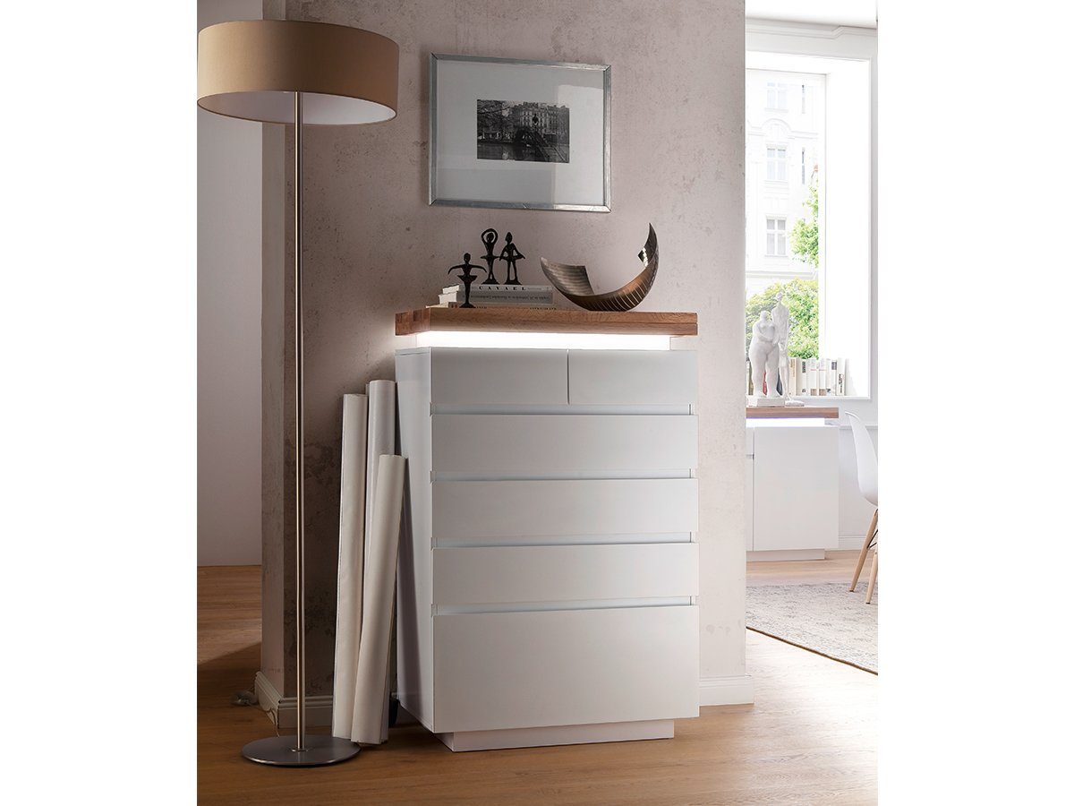 möbelando Kommode Lisa, 73 x 114 x 40 cm (B/H/T)