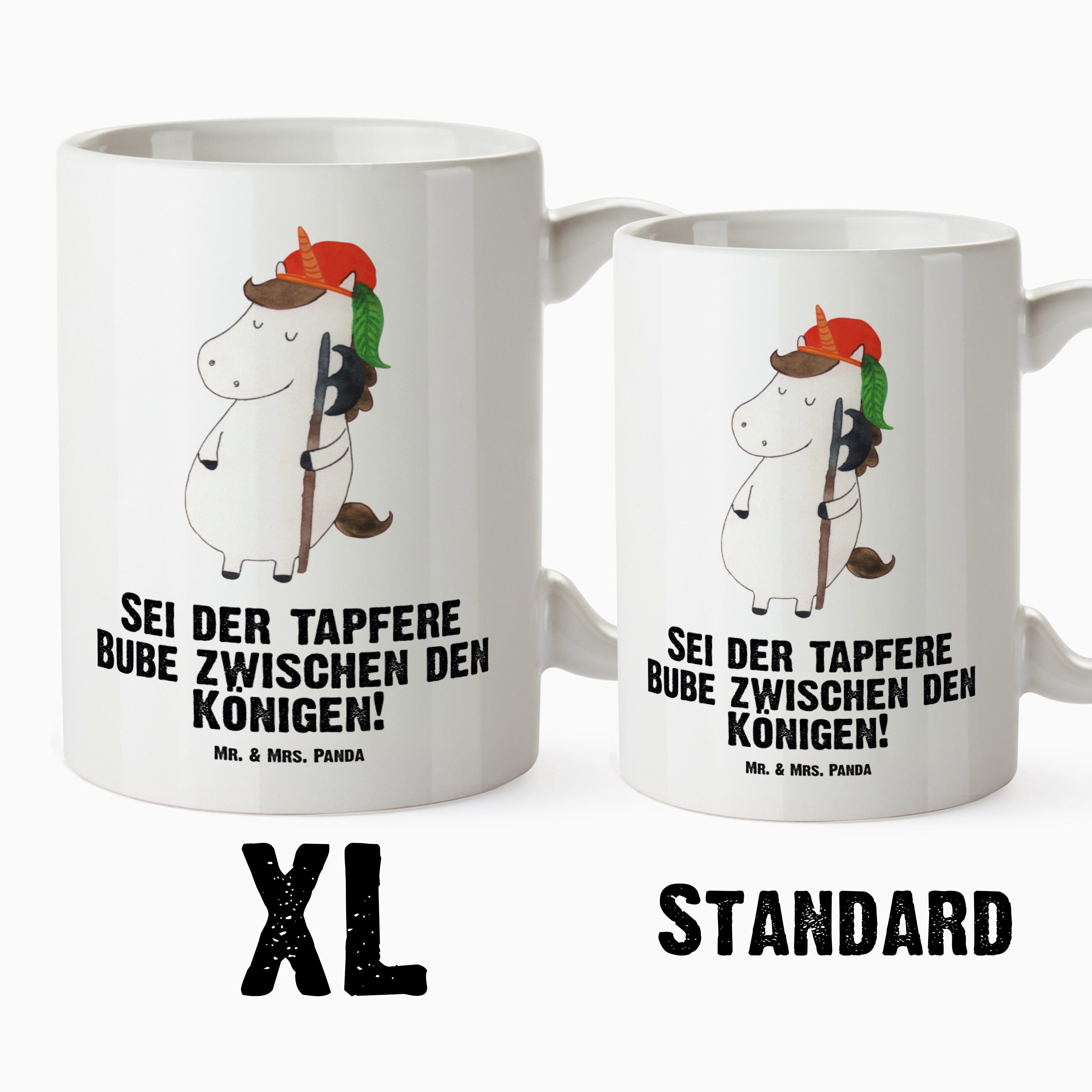 XL & XL - XL Becher, Geschenk, Mrs. Te, Tasse, Einhorn Mr. XL Einhörner, - Keramik Tasse Panda Tasse Bube Weiß