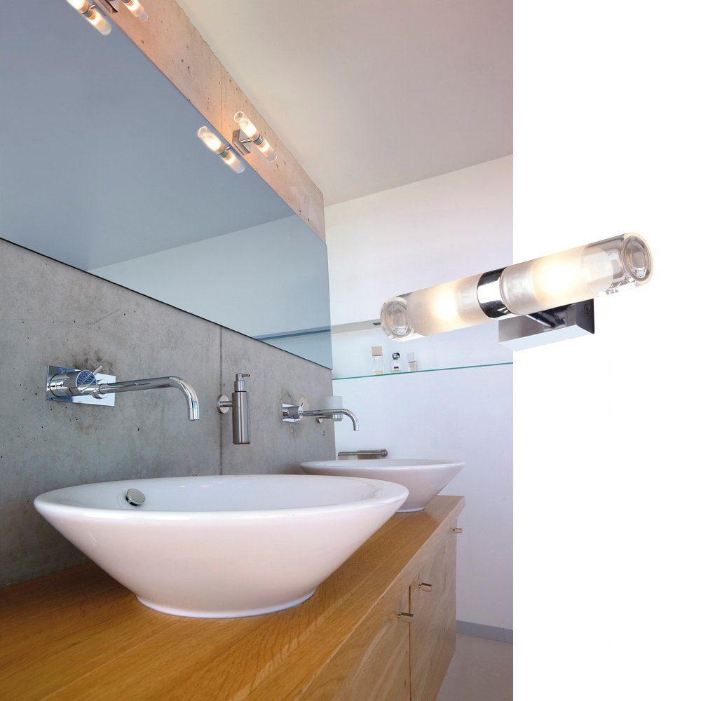 SLV Spiegelleuchte Badezimmerleuchte Mibo Wall Nein, das warmweiss, Badleuchte, Down, / Leuchtmittel Lampen Up Angabe, für Badezimmerlampen, Badezimmer enthalten: keine