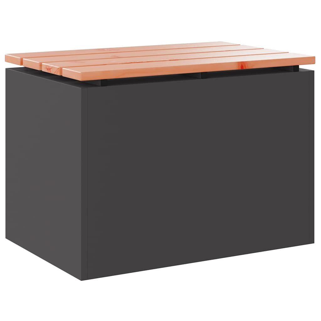 vidaXL Gartenbank Gartenbank Schwarz 60 x 40 x 43 cm (1-St)