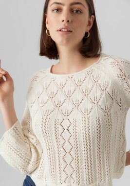 Vero Moda Strickpullover VMGINGER 3/4 BOATNECK PULLOVER GA NOOS