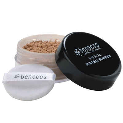 Benecos Puder Natural Mineral Powder medium beige, Beige, 10 g