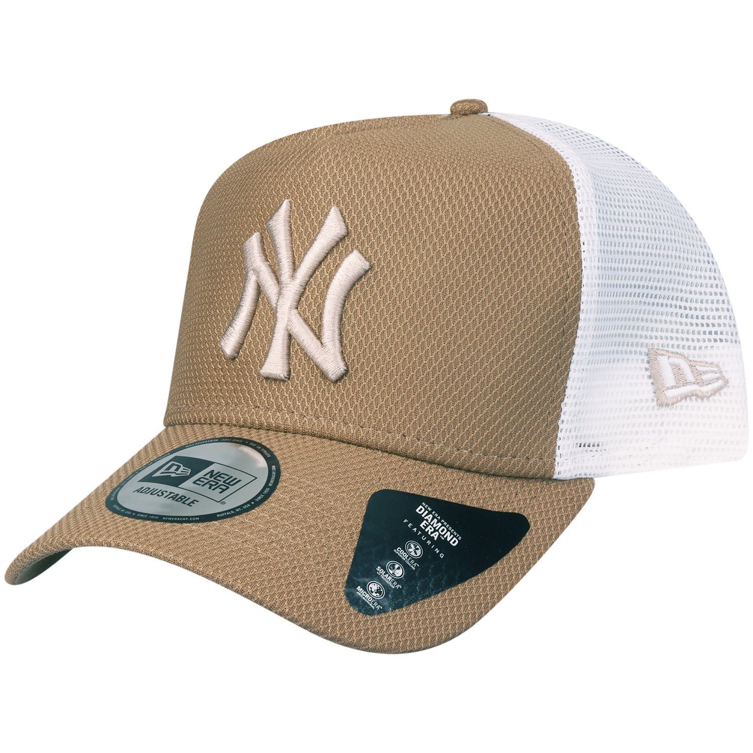 New Era ERA Trucker Khaki Trucker Yankees DIAMOND York Cap New