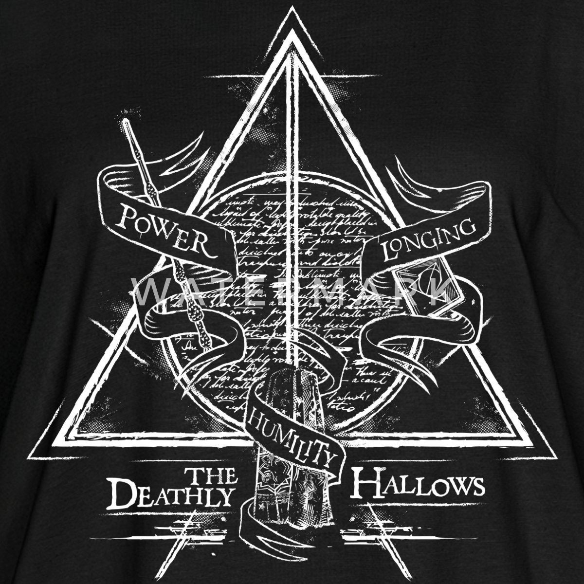 Spreadshirt T-Shirt Harry Potter The Deathly Hallows Damen Casual Relaxed T-Shirt (1-tlg)