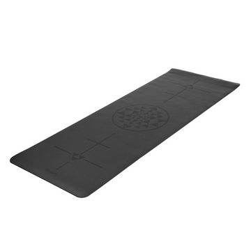 bodhi Yogamatte Design Yogamatte PHOENIX Mat, schwarz mit Alignment-Yantra