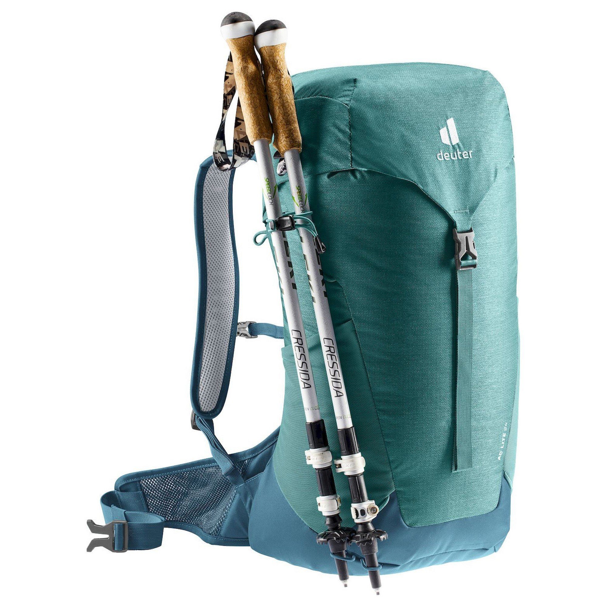 Wanderrucksack 56 AirComfort 24 deuter cm Wanderrucksack alpinegreen-arctic Lite -