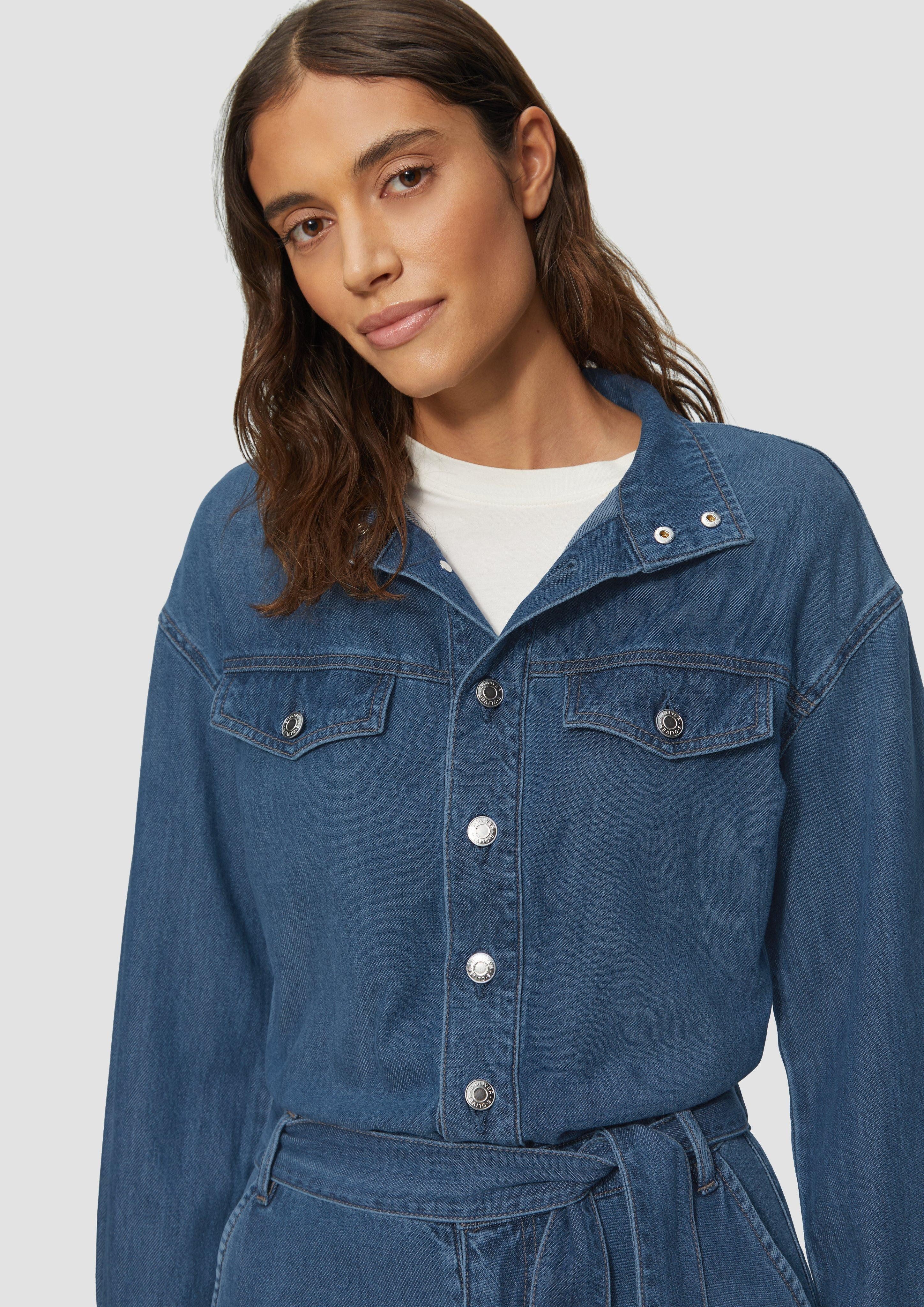 s.Oliver Overall Denim-Jumpsuit mit Gürtel und günstig online kaufen