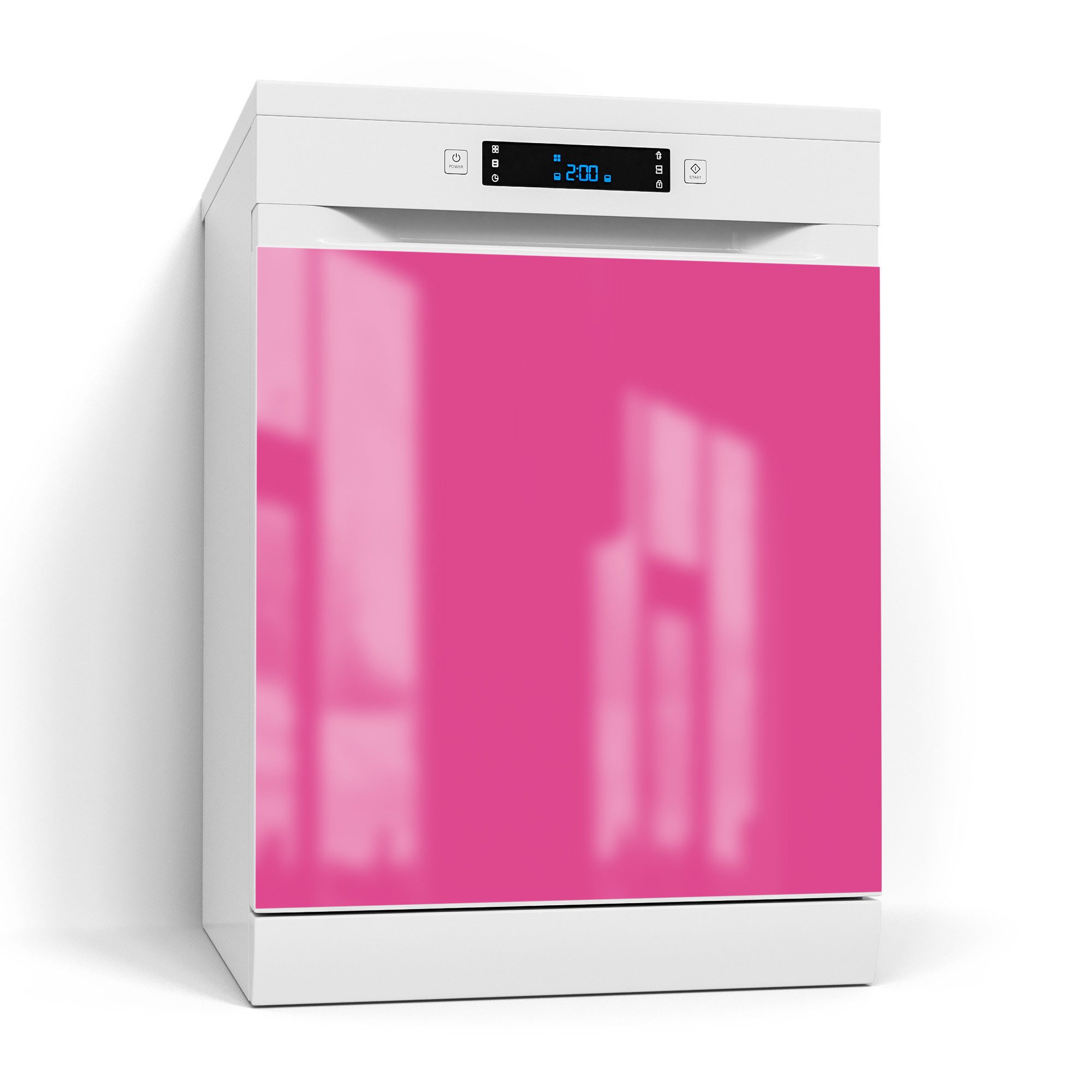 DEQORI Magnetfolie 'Unifarben - Rosa', beschreibbar Spülmaschine Magnetmatte magnetisch Magnetfolie