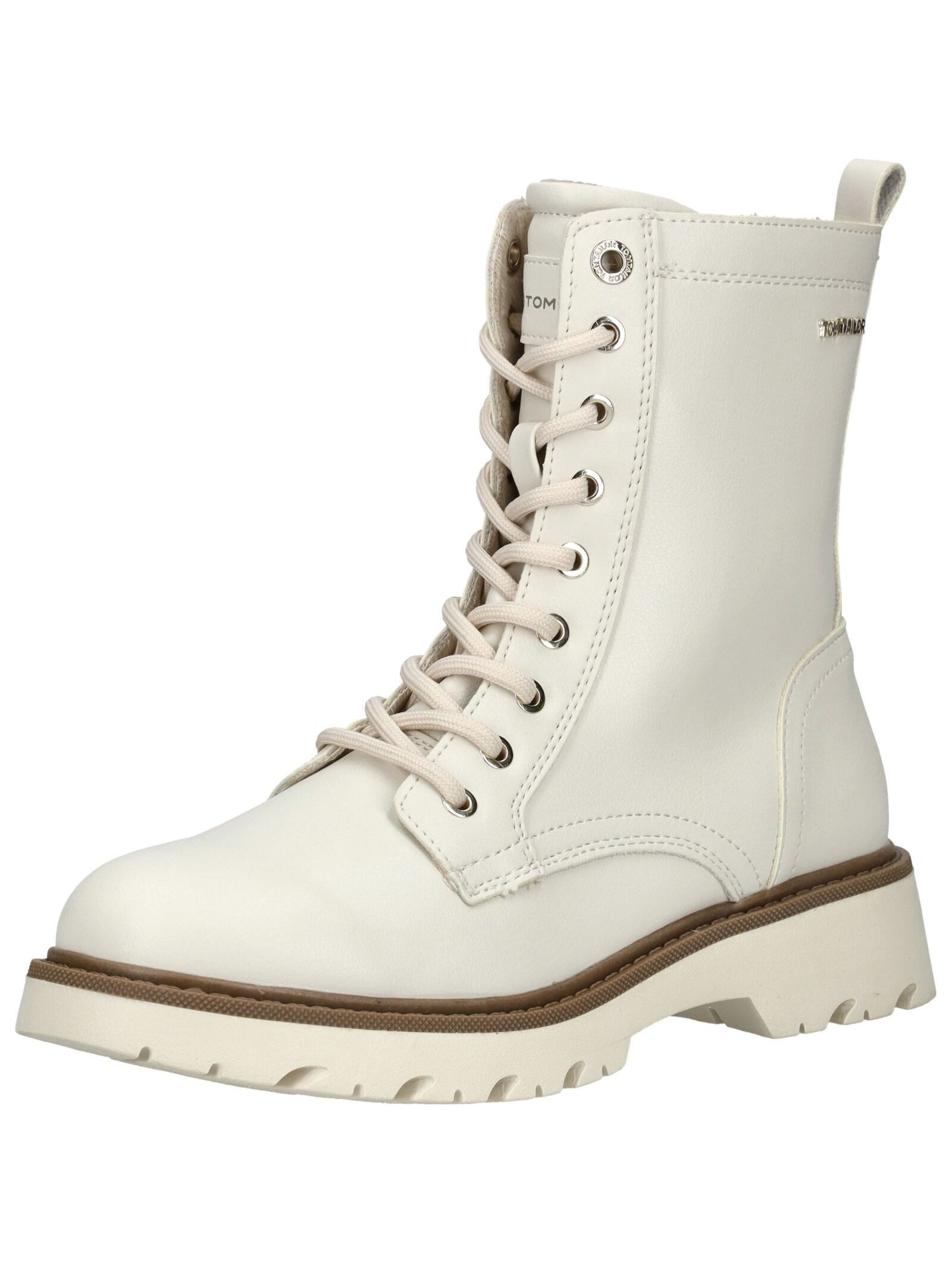 TOM TAILOR Tom Tailor Stiefelette Lederimitat Schnürstiefelette günstig online kaufen