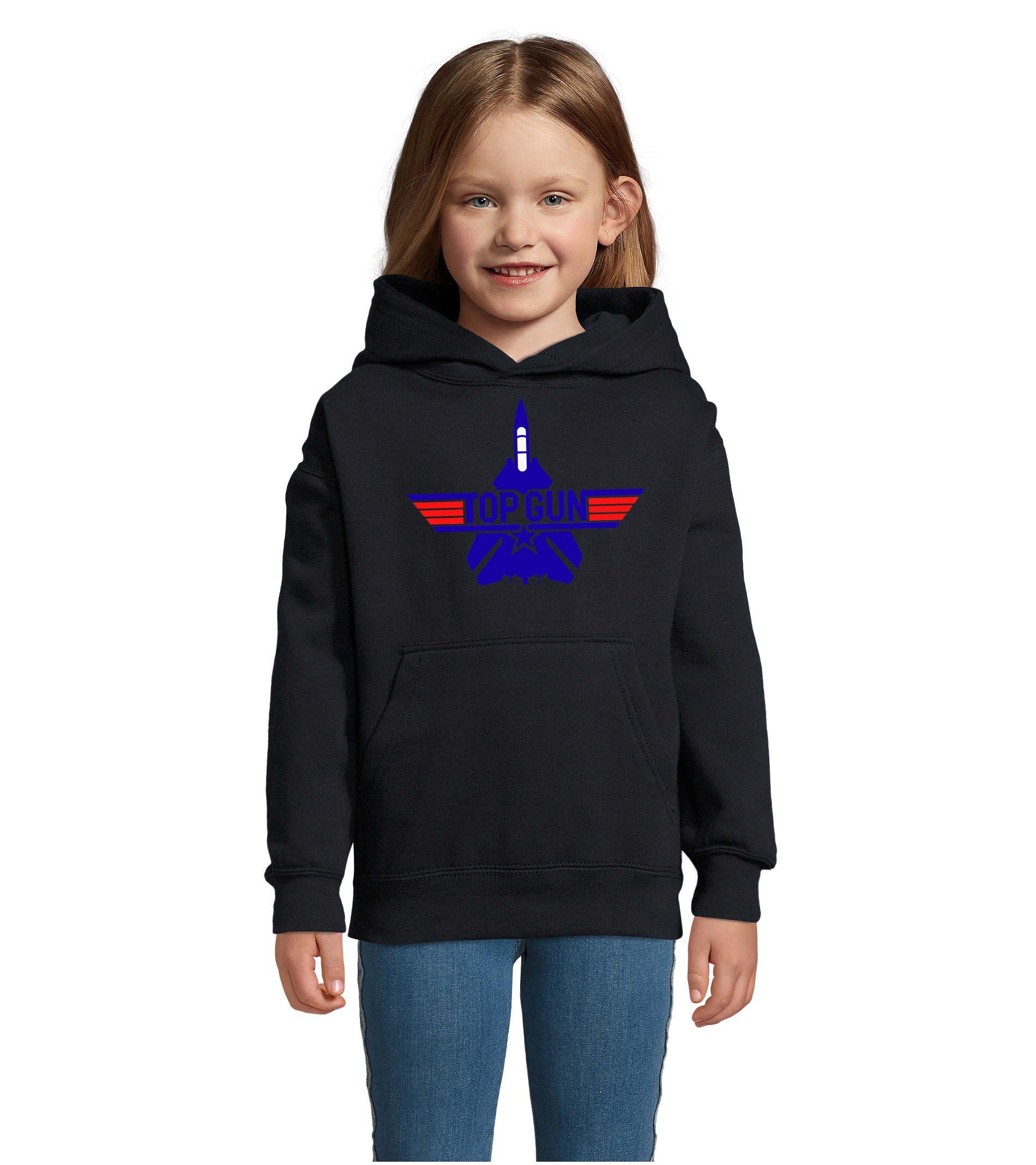 Hoodie Kinder Jungen & Mädchen Top Gun F-14 Tomcat 80s 90s Vintage Film Kino