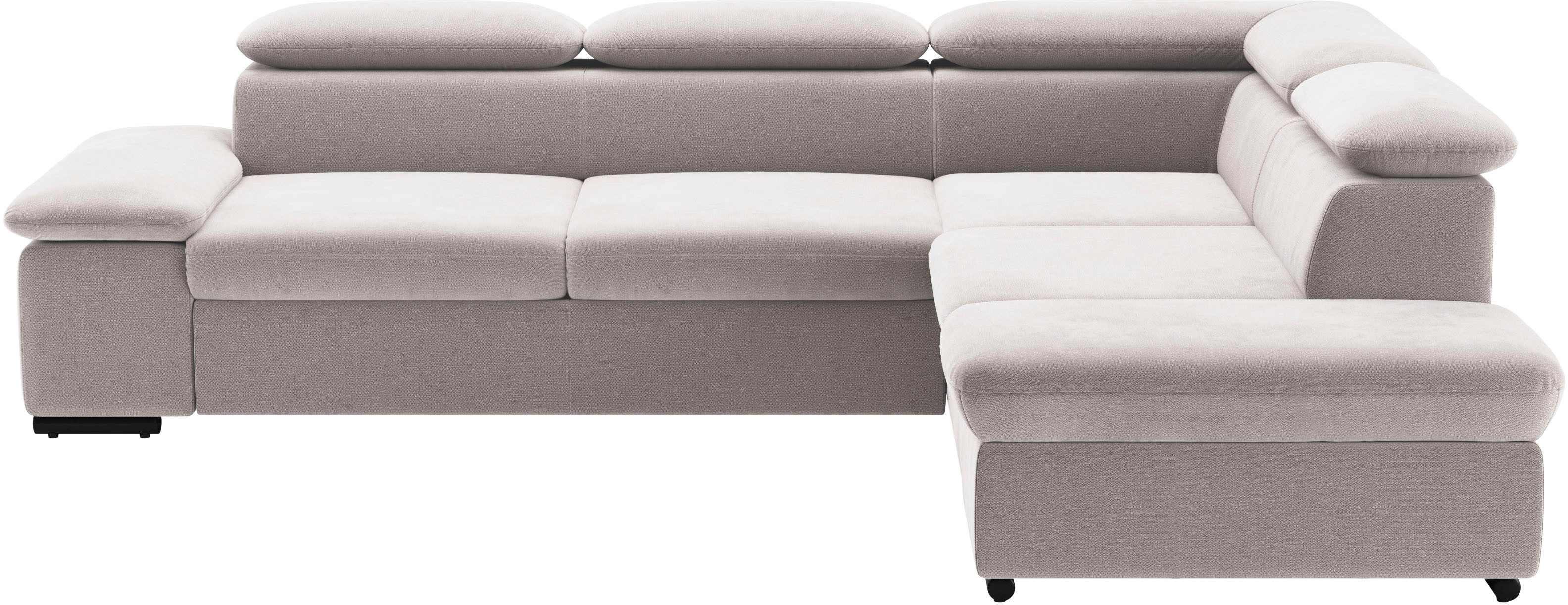sit&more Ecksofa Alcudia L-Form, mit Armteilverstellung, optional Kopfteilverstellung und Bettfunktion