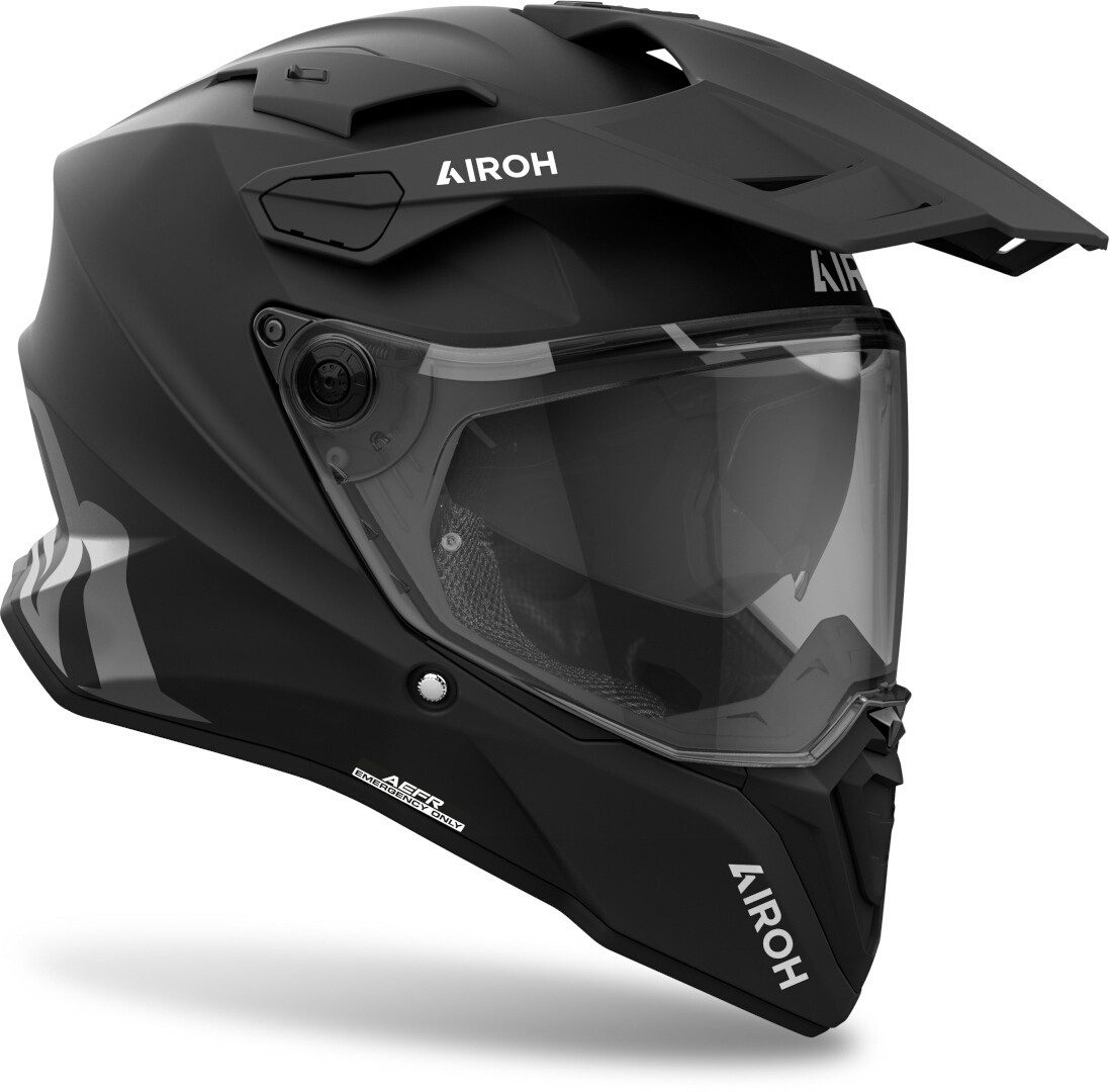 Airoh Motocrosshelm Commander 2 Color Motocross Helm, vorbereitet für Kommunikationssystem,Notfallsystem-Polsterung (EQ
