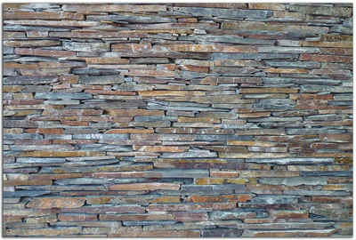 Wallario Sichtschutzzaunmatten Natursteinmauer in grau braun