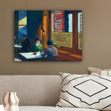 OneMillionCanvasses® Leinwandbild Chop Suey - Edward Hopper, (1 St), Wandbild Leinwandbilder, Aufhängefertig, Wanddeko 40x30 cm