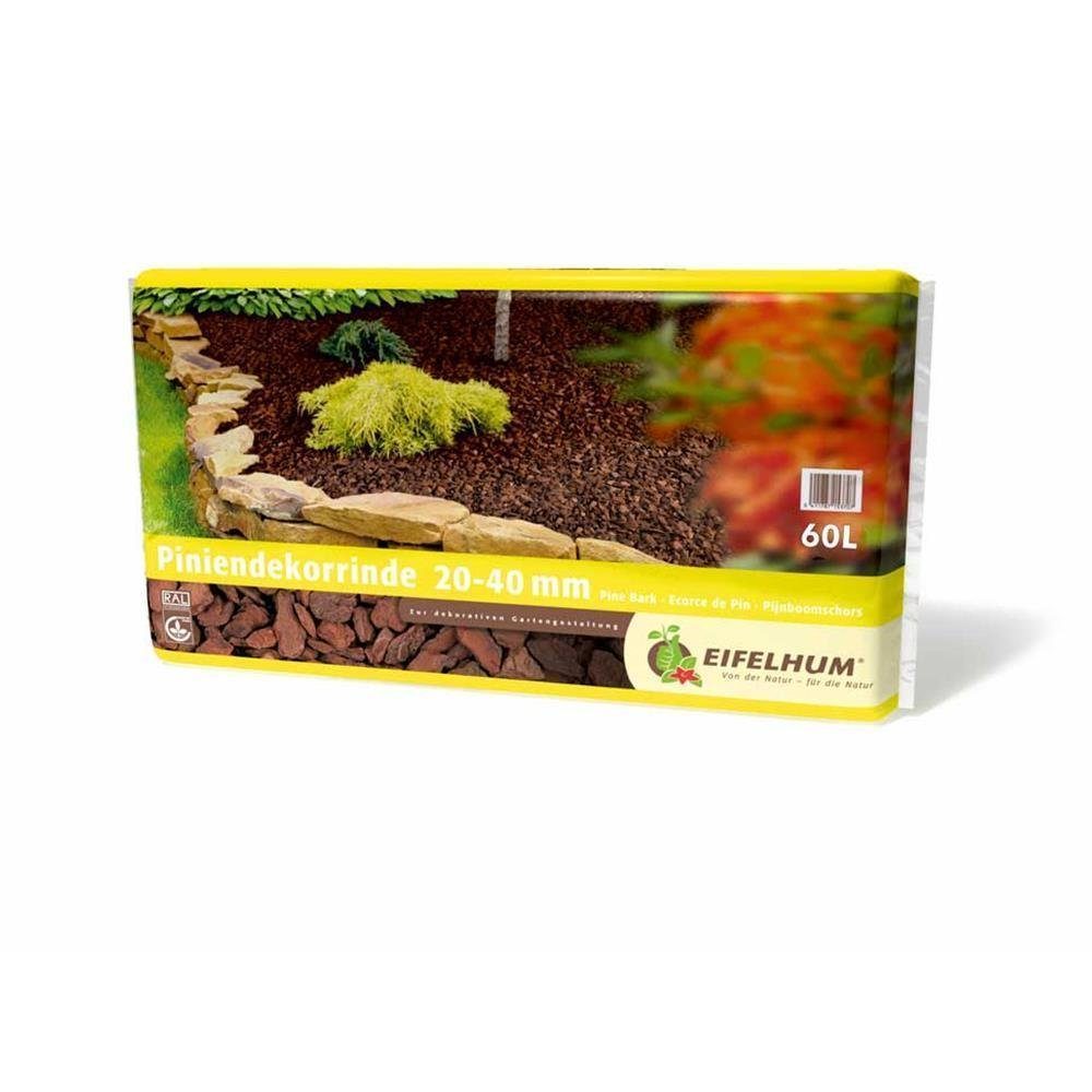 EIFELHUM Pinienrinde 2040mm Pinienmulch Pinienborke Gartenpinie, 60 l