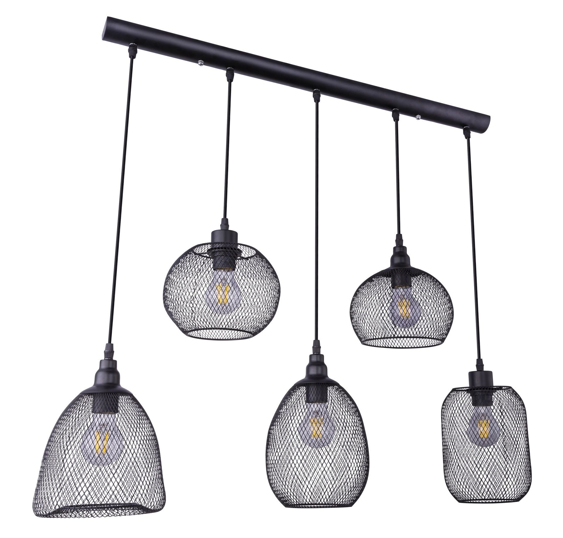 GLOBO LIGHTING Pendelleuchte ANYA, ohne Leuchtmittel, Hängeleuchte, Hängeleuchte, kürzbar, unterschiedliche Schirme