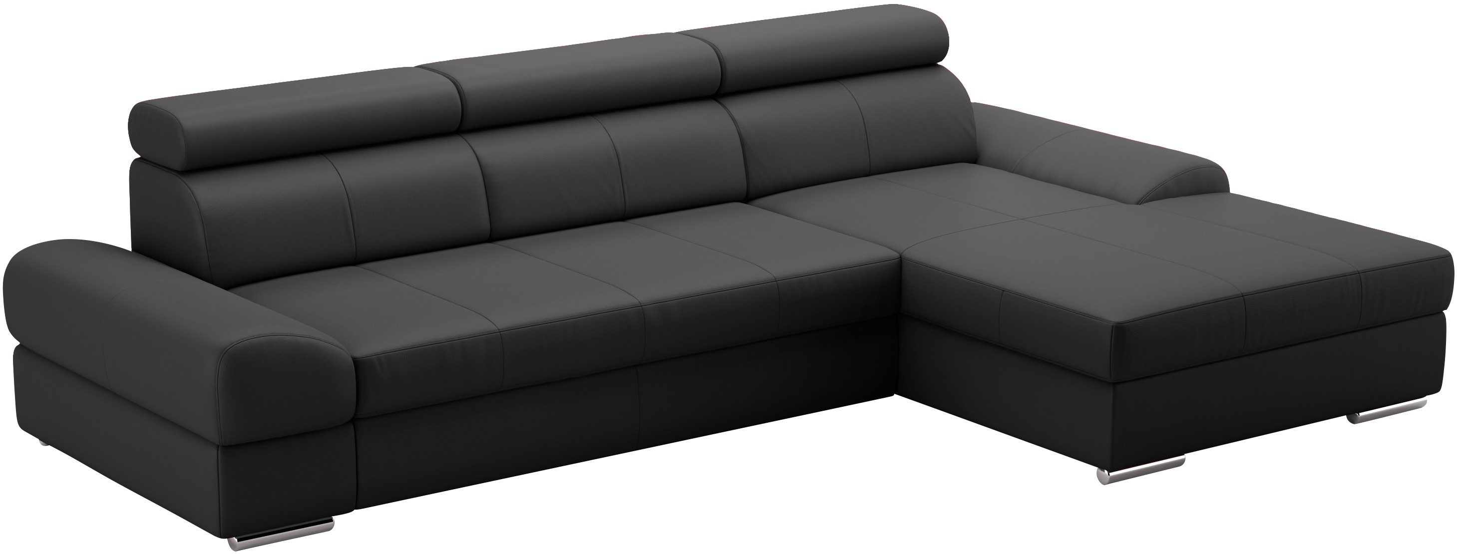 sit&more Ecksofa Broadway L-Form, inklusive Kopfteilverstellung, wahlweise mit Schlaffunktion