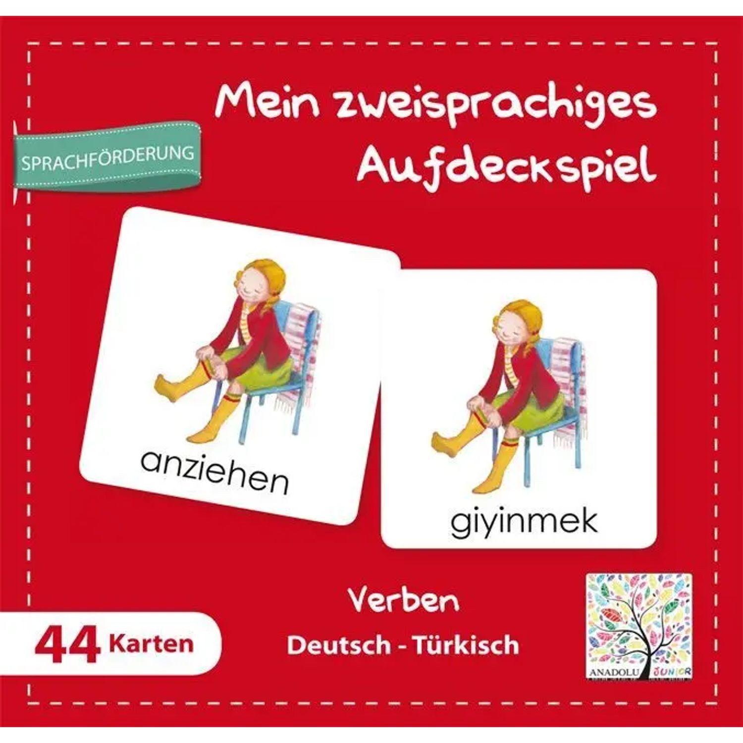 Schulbuchverlag Anadolu Spiel Mein zweisprachiges Aufdeckspiel, Verben Deutsch-Türkisch...