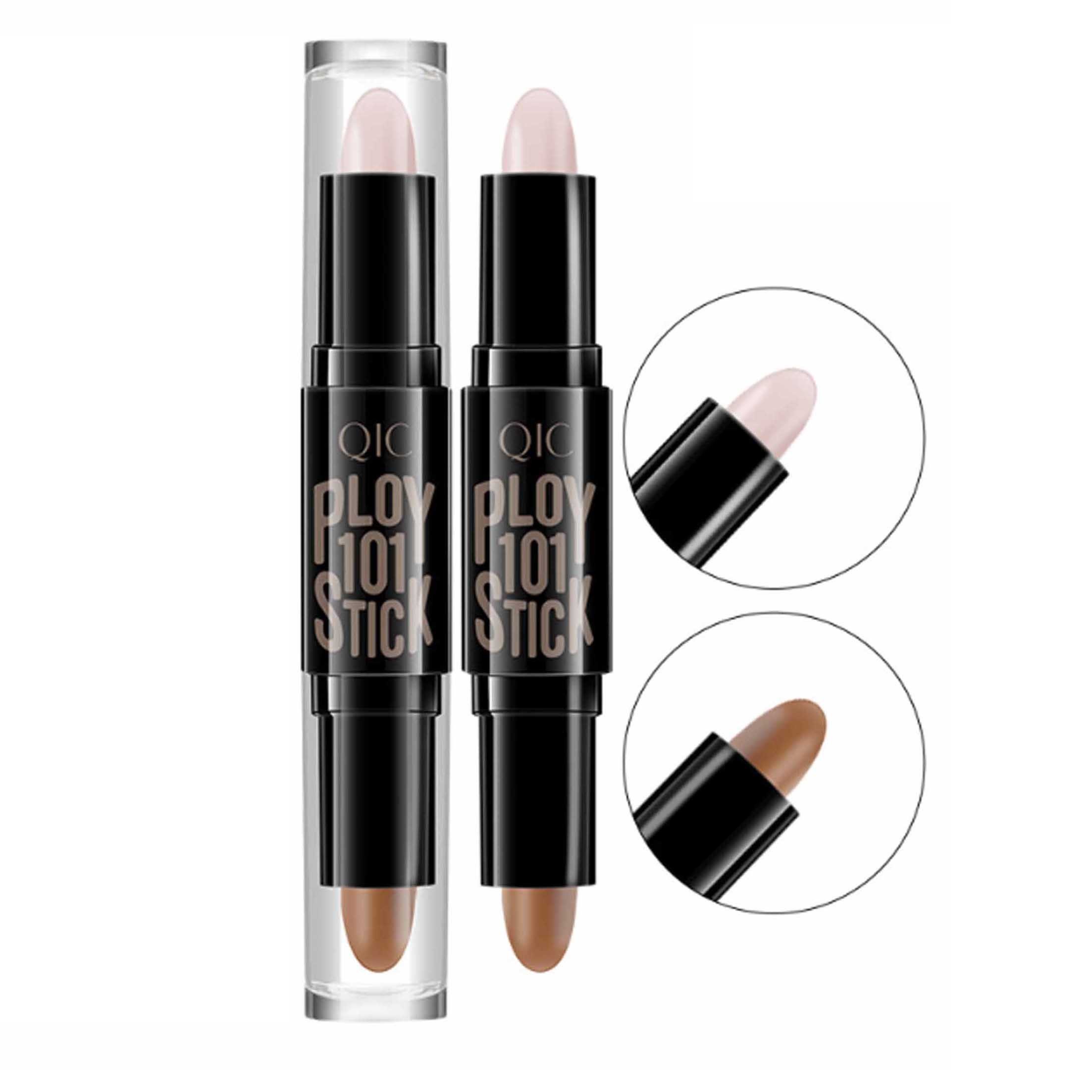 KINSI Contouring-Stick Doppelseitiger Concealer-Konturenstift, 3D-Effekt, natürlich, mit zwei Farbtönen