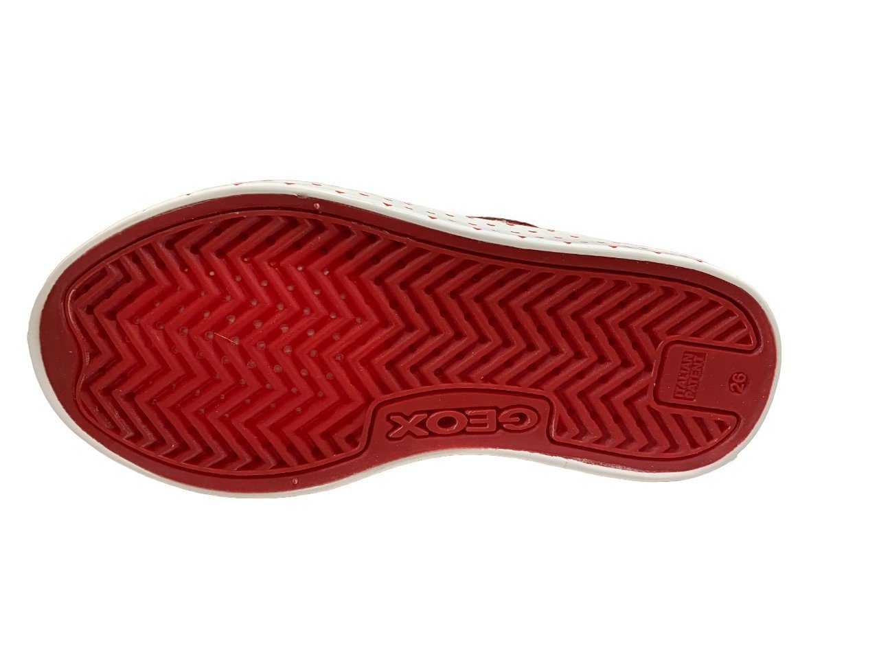 J Geox G. WHITE/RED Sneaker CIAK J3504G-01054-C0050 Sneaker GEOX Kinder