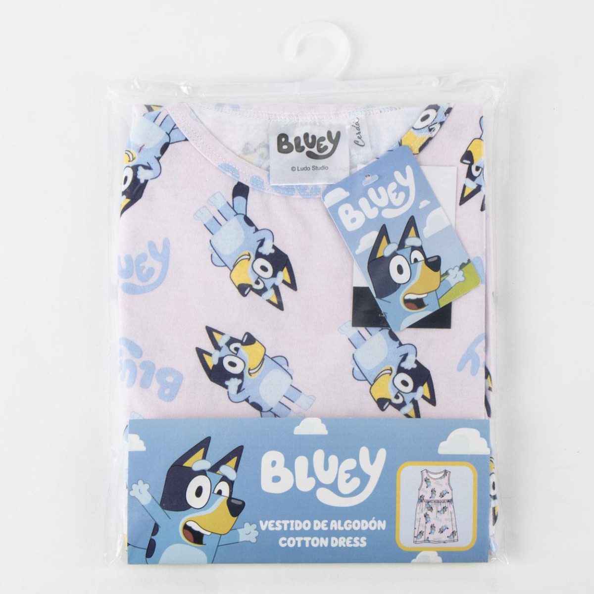 Bluey Sommerkleid Kleid Kinder Baumwollkleid Freizeitkleid Mädchen (Packung) – Bild 4 von 5