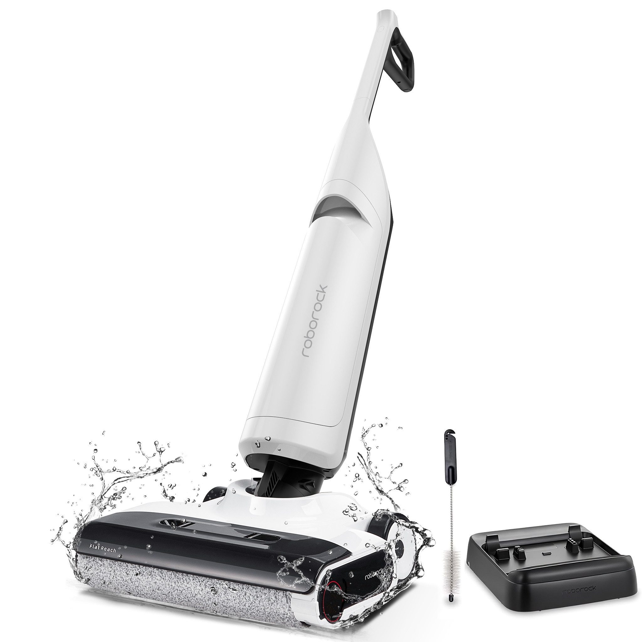 Roborock Nass-Trocken-Akkusauger Flexi-Serie (Flexi Pro, Flexi Lite, Flexi), 150,00 W, 15 cm Höhe, 17.000 Pa starke Saugleistung, DirTect™-intelligente Anpassung, 50°C Lufttrocknung, 40 Minuten Akkulaufzeit, nur 4 kg
