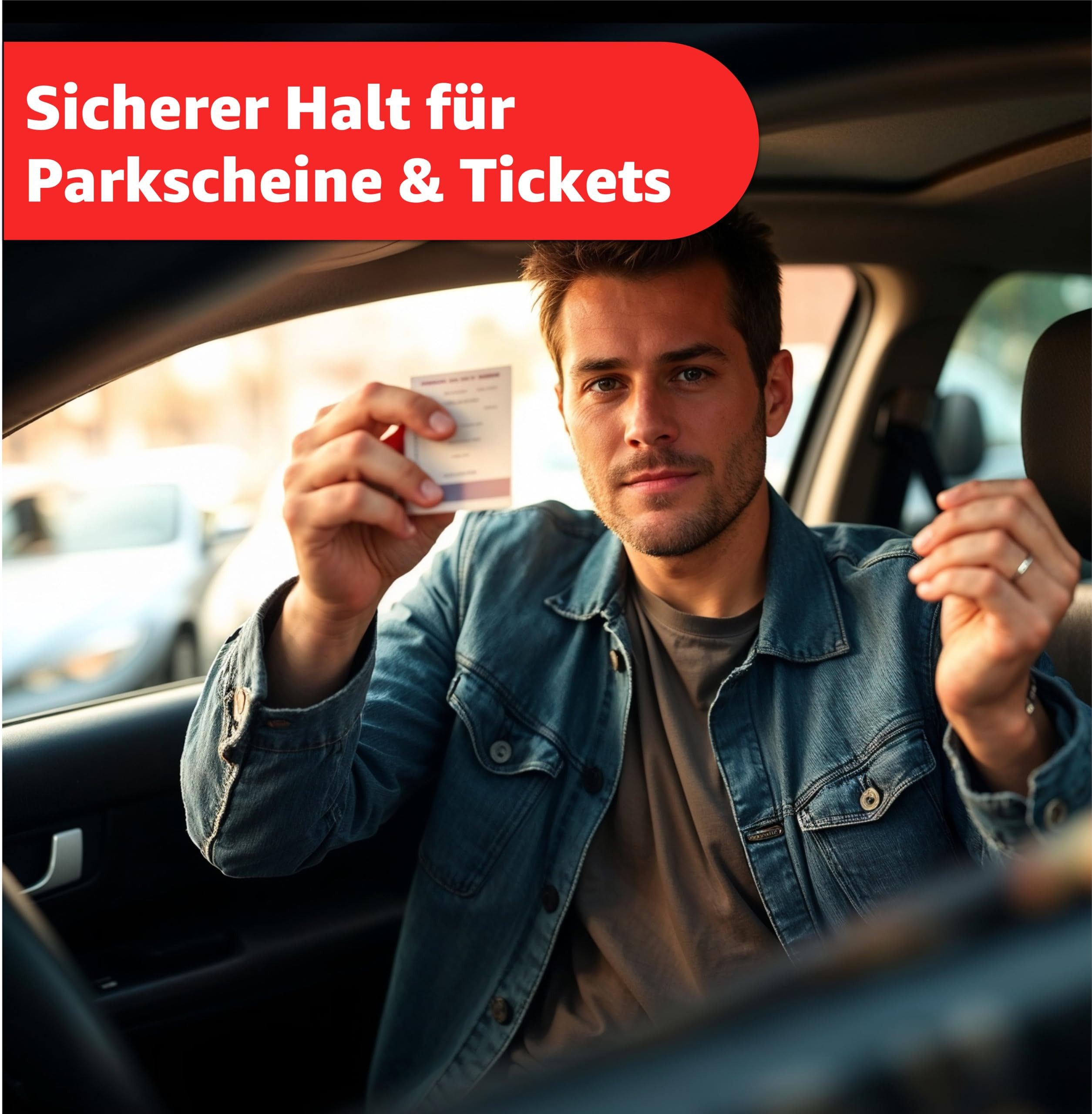 TK Gruppe Parkscheibe 2er Set Parkscheinhalter Clip (Packung, 2-St), wiederverwendbar
