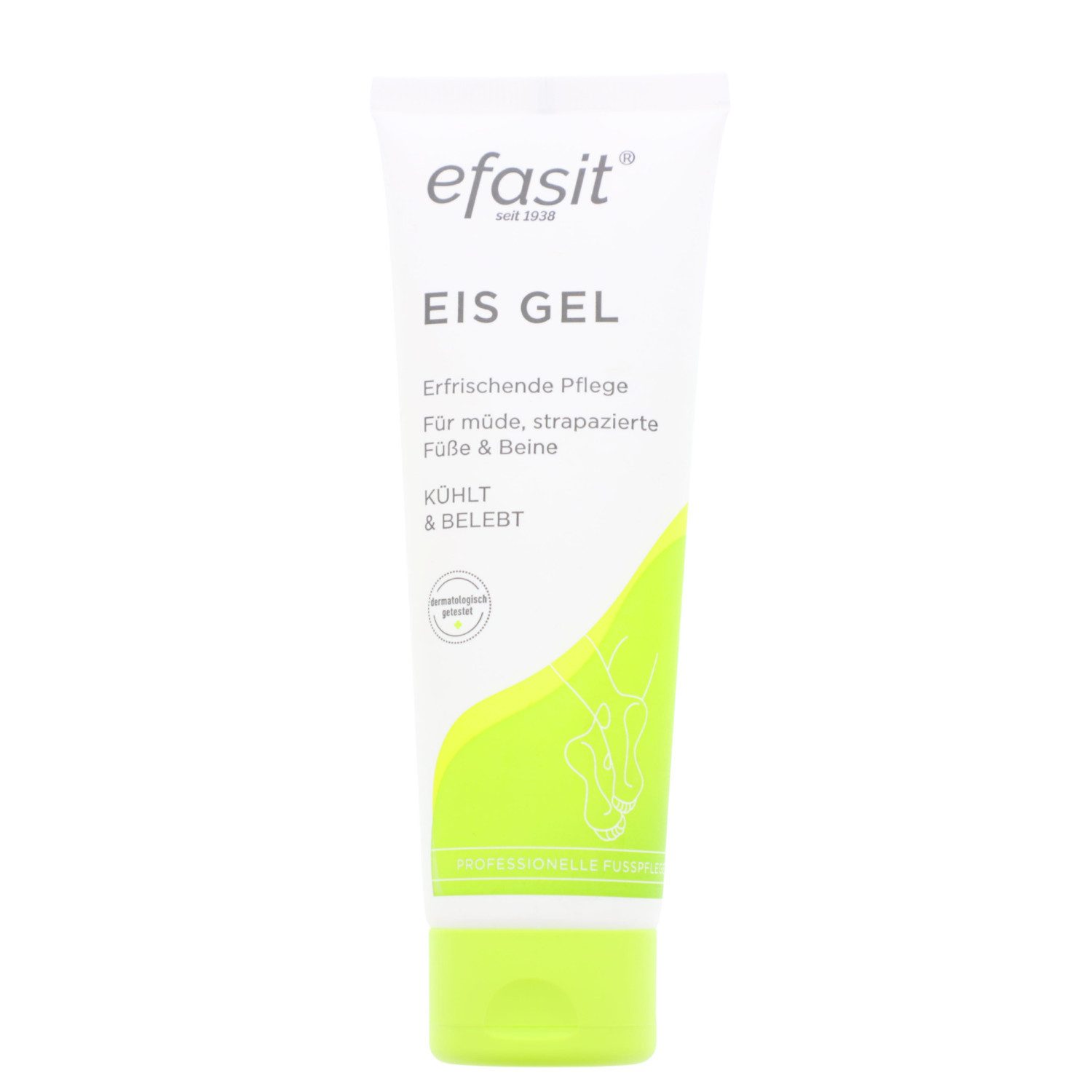 efasit Fußcreme efasit Eisgel 75 ml Für Müde Strapazierte Beine & Füße Kühl & Belebt