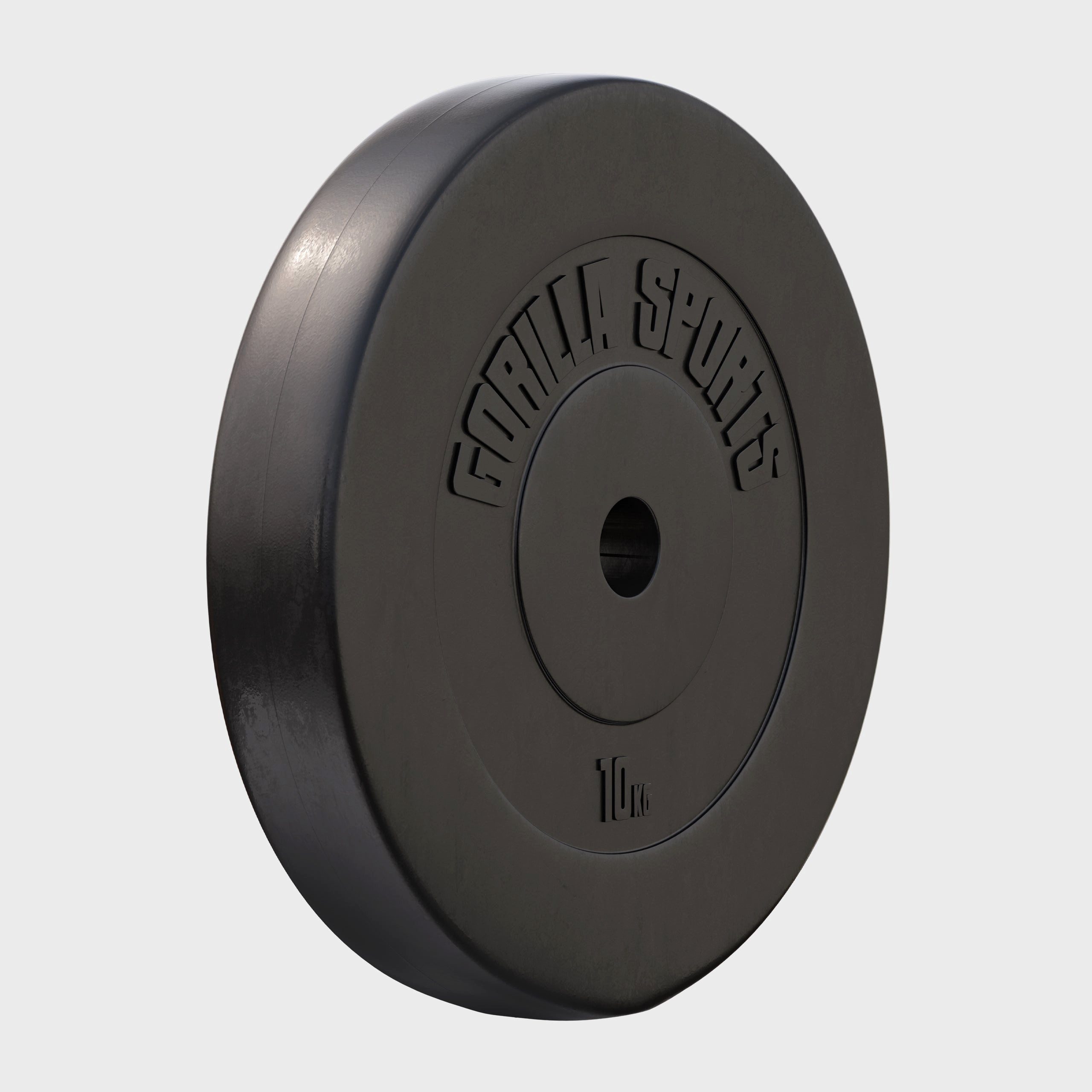 GORILLA SPORTS Hantelscheibe Hantelscheibe 30/31 mm Kunststoff 1,25-15 KG, 10 kg