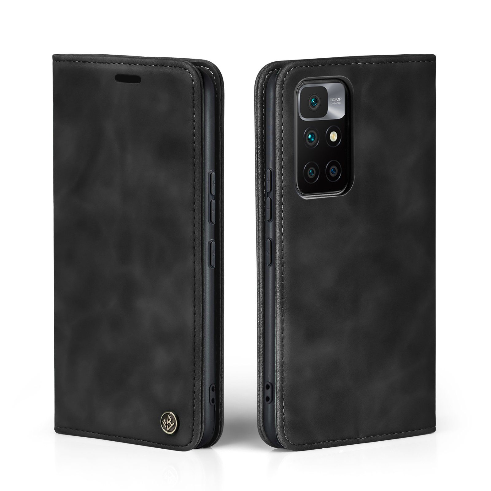 Tec-Expert Handyhülle Tasche Hülle für Xiaomi Redmi 10 6.43 Zoll, 6.43, Cover Klapphülle Case mit Kartenfach Fliphülle aufstellbar