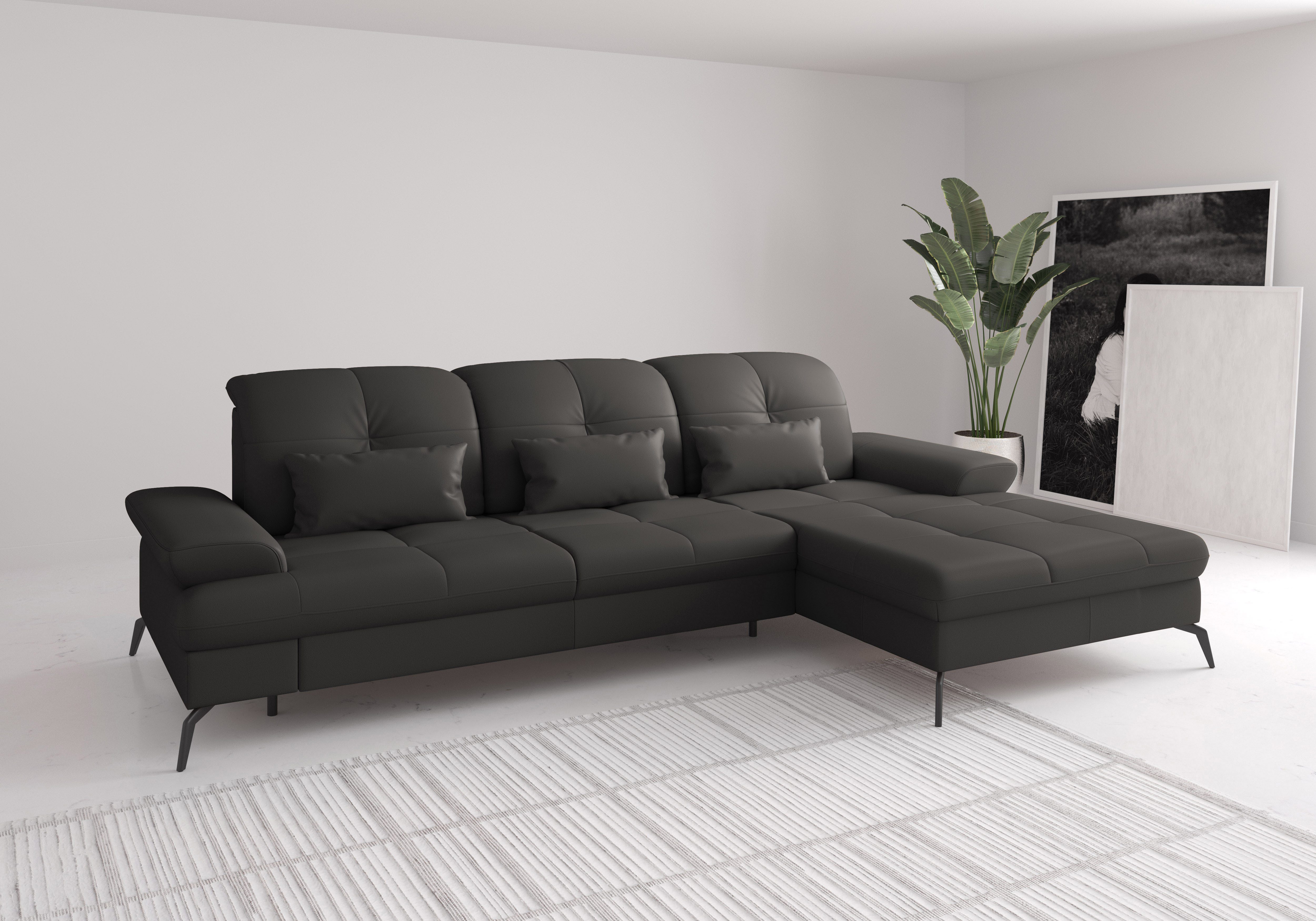 sit&more Ecksofa Amica, L-Form, inkl. Sitztiefenverstellung & Armteilverstellung, wahlweise mit Schlaffunktion, Bettkasten und Kopfteilverstellung