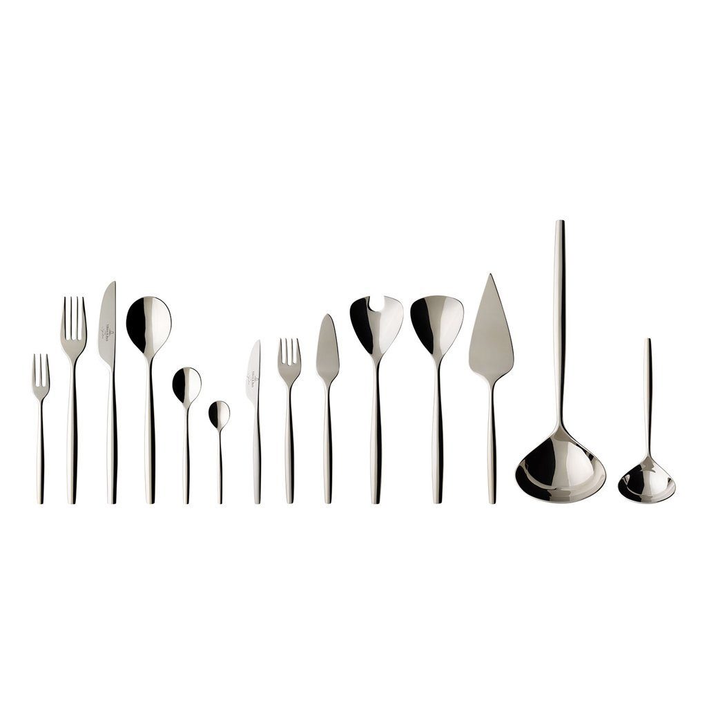 Villeroy & Boch Signature Besteck-Set MetroChic Tafelbesteck 113tlg. (113-tlg), 12 Personen, Edelstahl, Edelstahl, 113 Stck, spülmaschinenfest