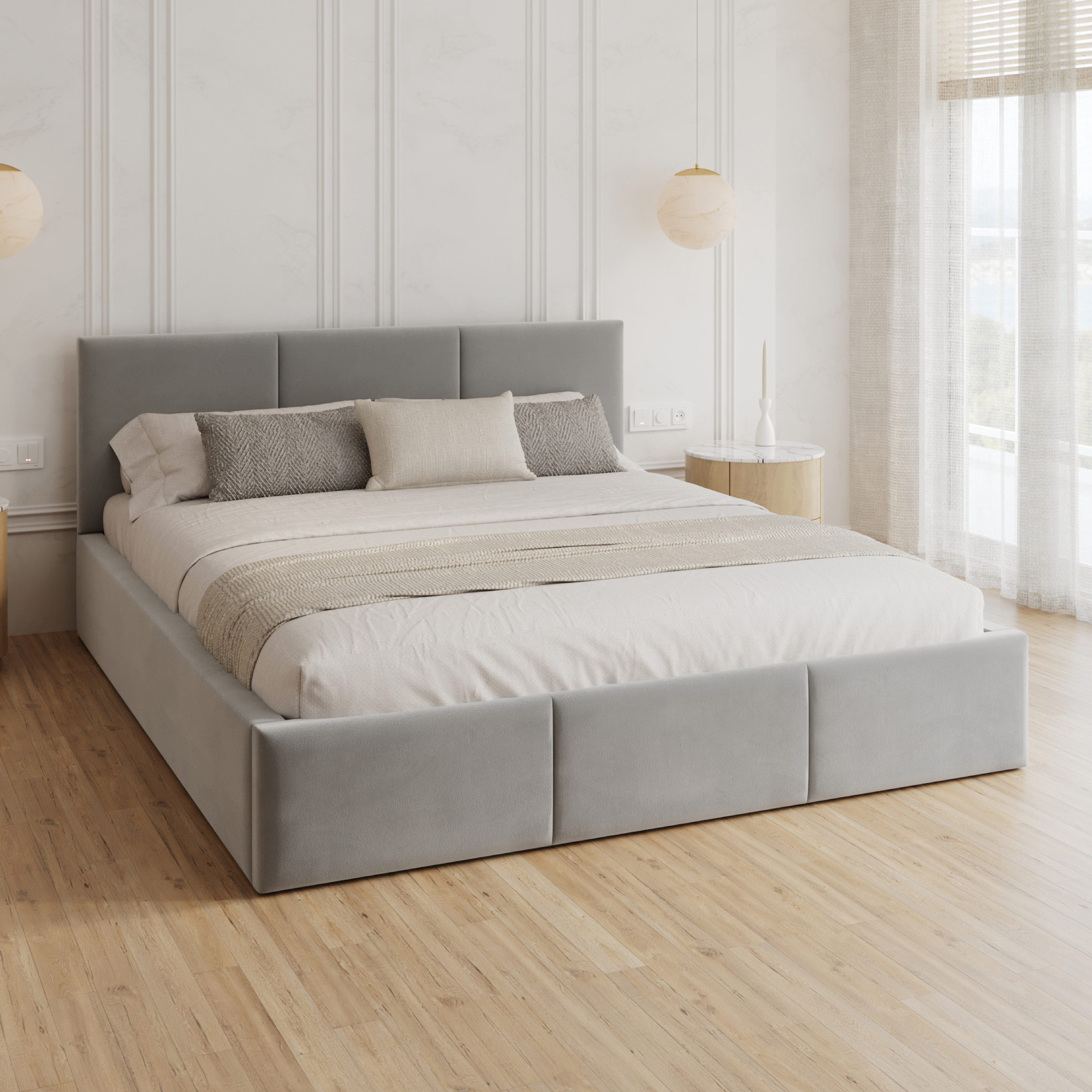 FDM Polsterbett AMBER modern mit Bettkasten günstig online kaufen