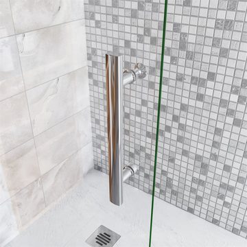 duschspa Duschwand 70-100cm Duschabtrennung Duschkabine Drehwand Dusche Glaswand, Einscheibensicherheitsglas, Sicherheitsglas, (Set), Glas