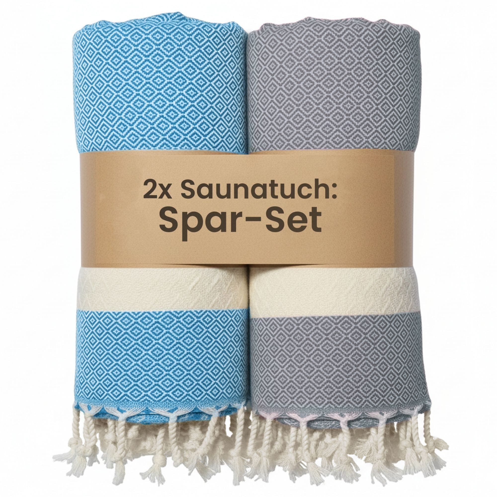 furora HOLIDAY Saunatuch Saunahandtuch Saunatuch Damen + Herren, Hamamtuch groß 100x200 XXL