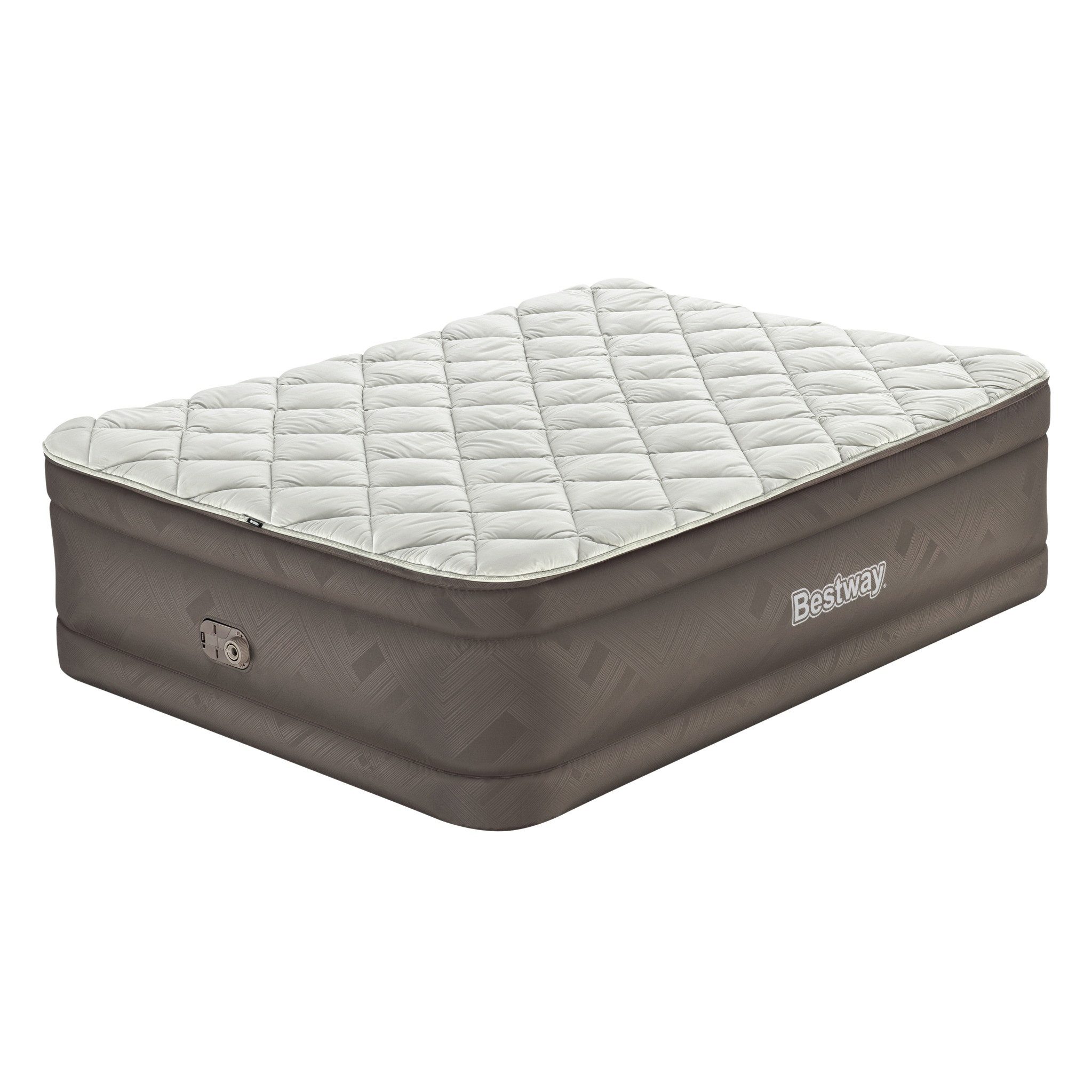 Bestway Luftbett Luftbett Fortech 203x152x51cm, mit integrierter Elektropumpe