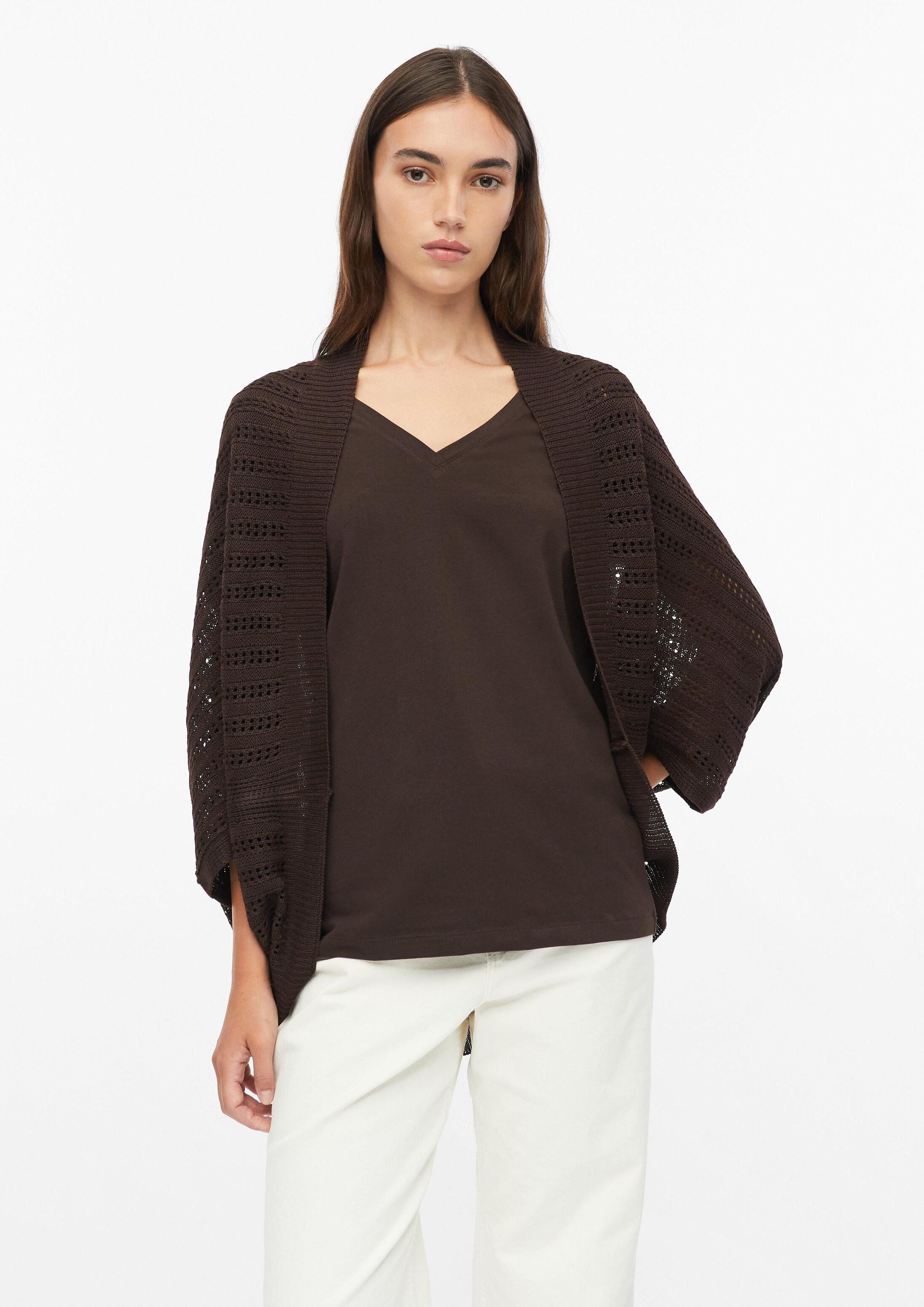 s.Oliver Poncho Indoor-Poncho Indoor-Poncho aus Ajourstrick