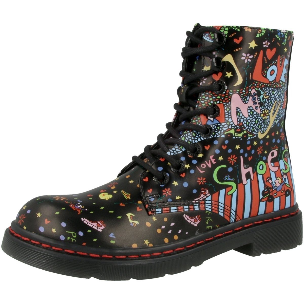 Dockers by Gerli Art Damen X Limited 45TS201 Schnürboots schwarz Edition