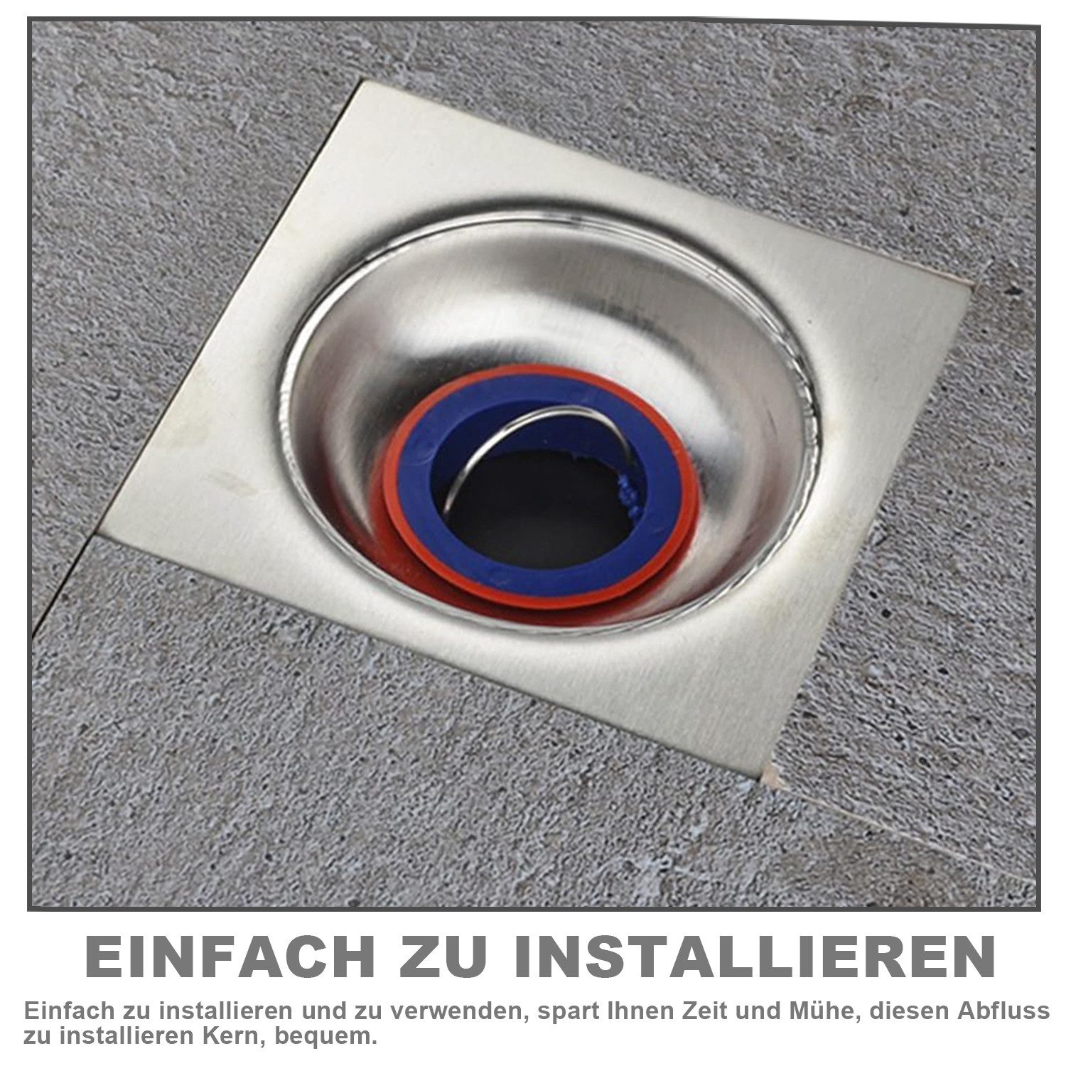 HAUSS SPOLE Waschbeckenstöpsel Waschbeckenstöpsel Duschablauf Abflusssieb für Dusche & Bad, (Dusche Bodenablaufkern Filter Sieb geruchsresistenter, 1 St., Rückflussablaufkern Deodorant Kern Ablassschraube), für Badezimmern Balkonen Küchen Kellern Waschküchen