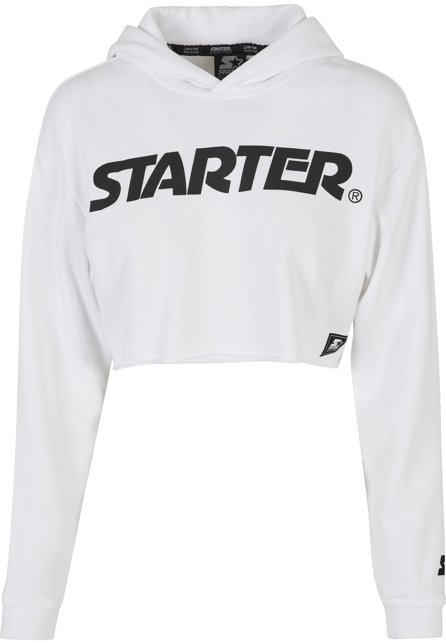 Starter Black Label Rundhalspullover Starter Black Label Damen Ladies Starter Cropped Hoody (1-tlg)