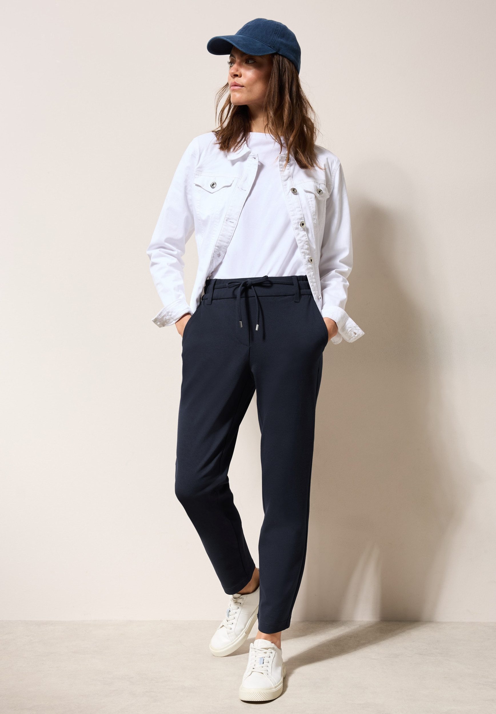 CECIL Chinos NOS Style Tracey Solid universal blue günstig online kaufen